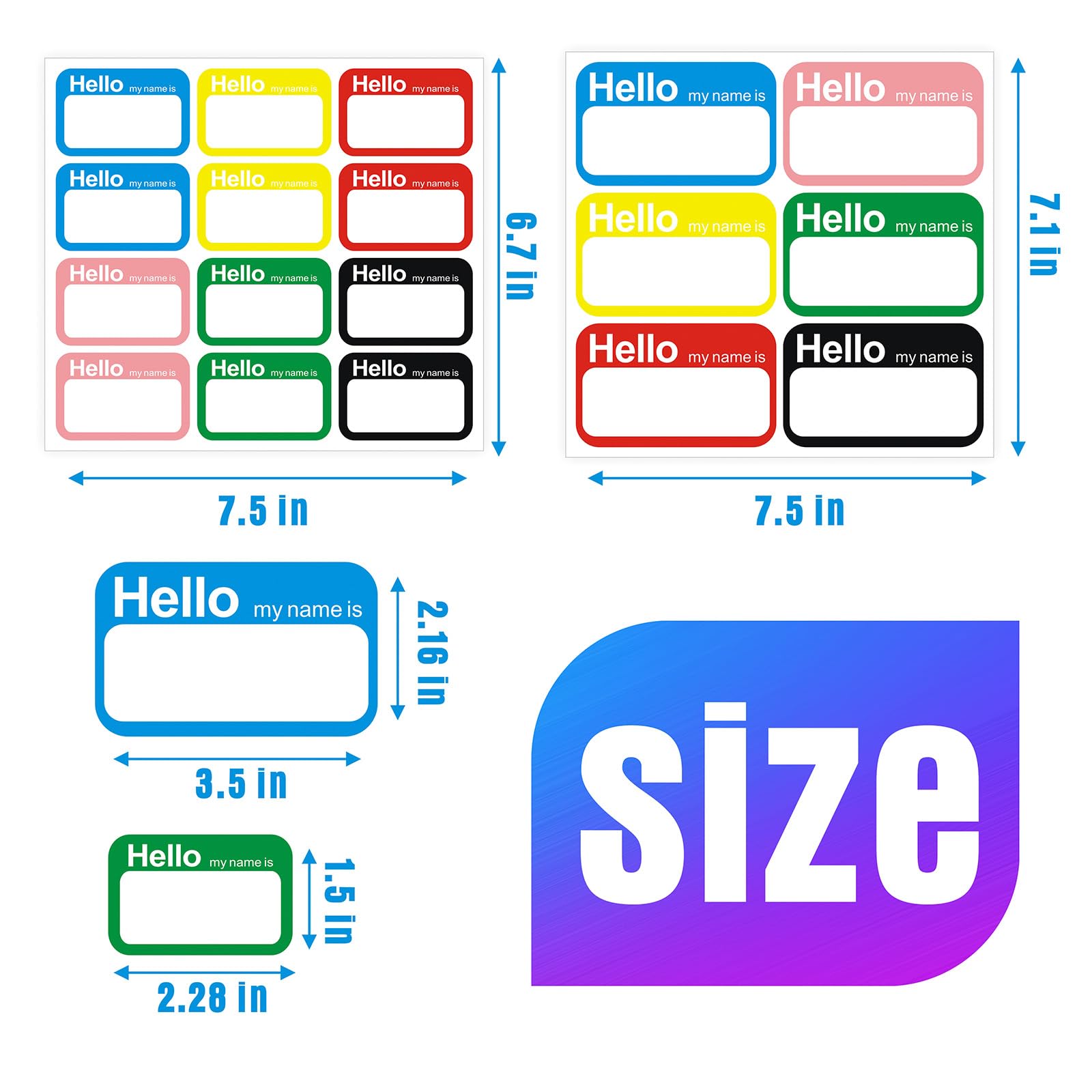 Étiquettes Adhésives Colorées – Lot De 200 Autocollants Unis (8,9 X 5,7 Cm) Par MFLABEL