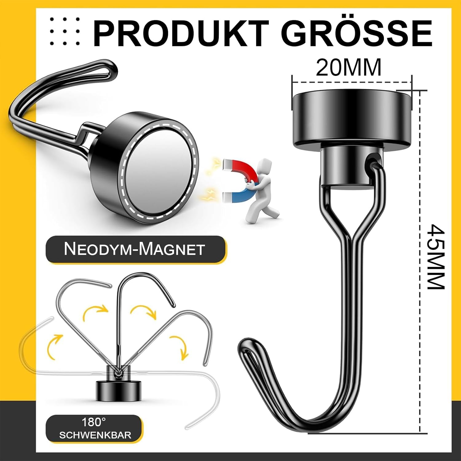 Entdecken Sie die Kraft der Ronoza Magnethaken – Stark und Vielseitig für jeden Bedarf!