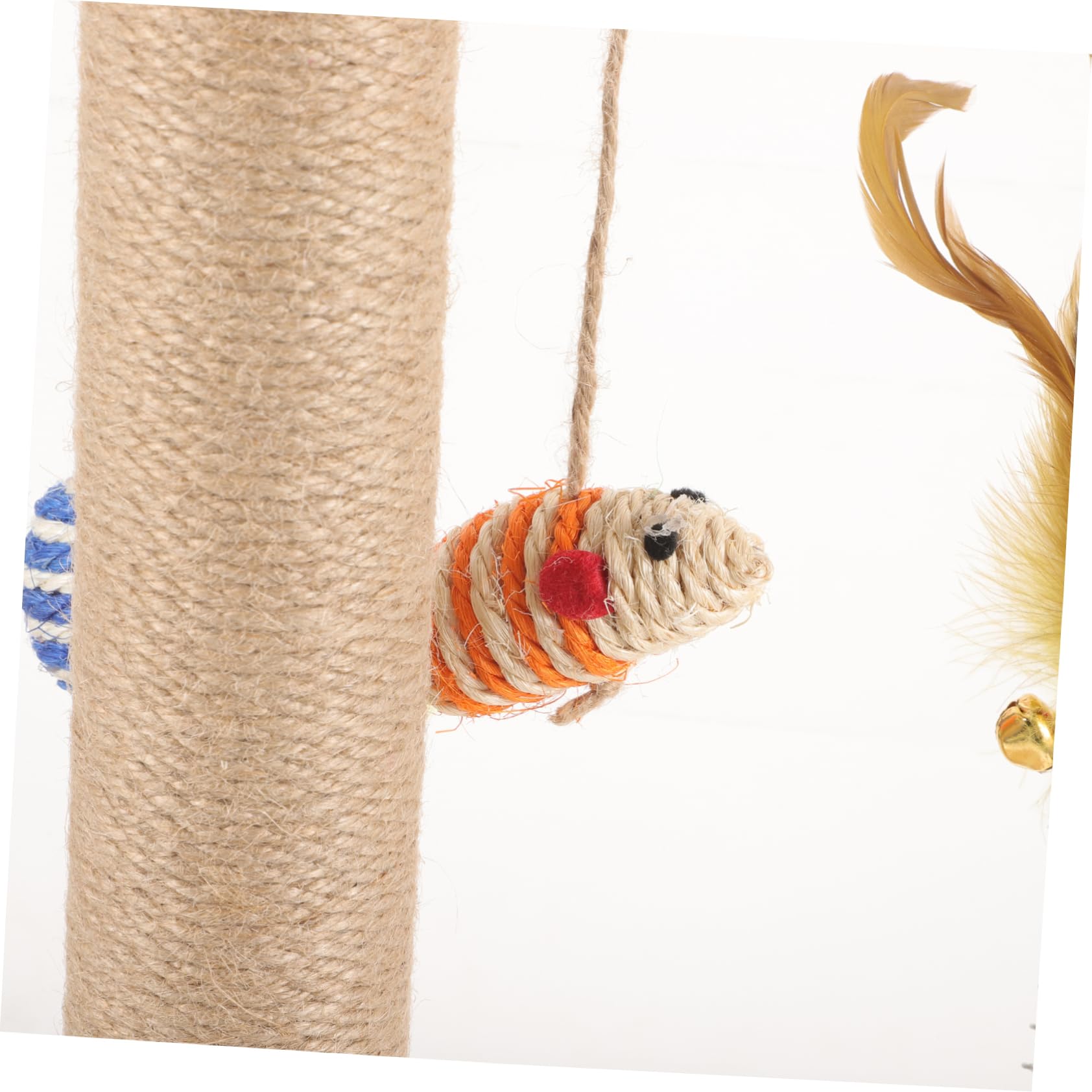FRCOLOR De Gato Vertical De Natural De Casa para Gatos Juguete Interactivo con Teaser Diseño Seguro y Cómodo De Limpiar y Mantener