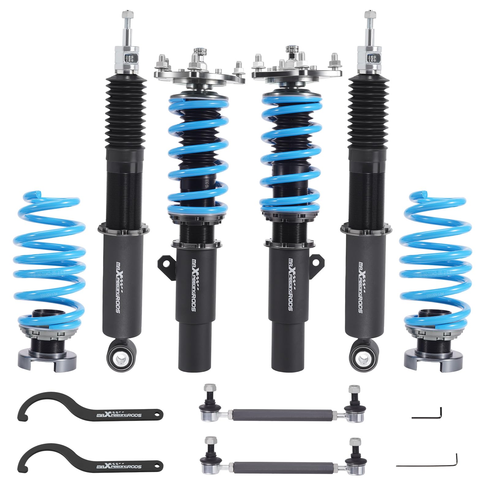 maXpeedingrods Coilover for Honda Civic Coupe & Sedan 2016-2021, 24 Levels Damper Adjustable Coilovers Suspension Kit Strut, Height Adjustable Shock