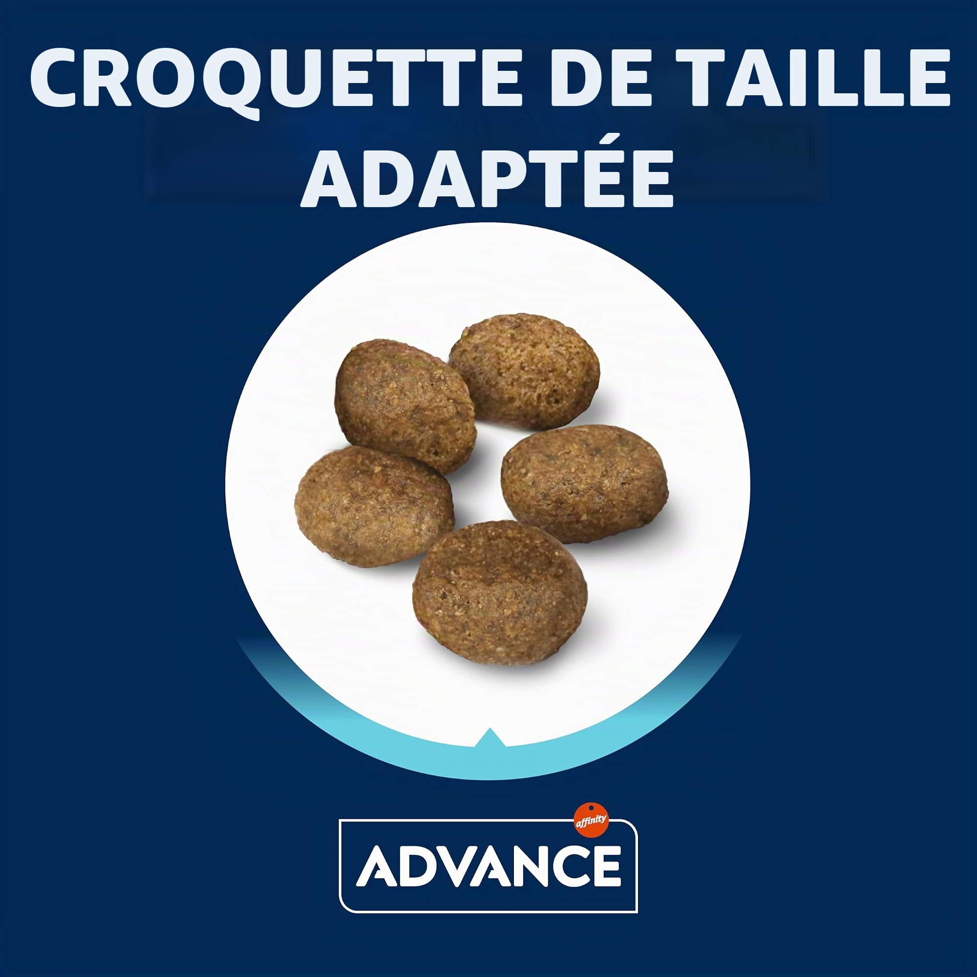Advance Mini Sensitive Salmon - Croquettes pour Chiens de Petit Race avec des Sensibilités Digestives au Saumon, 7kg