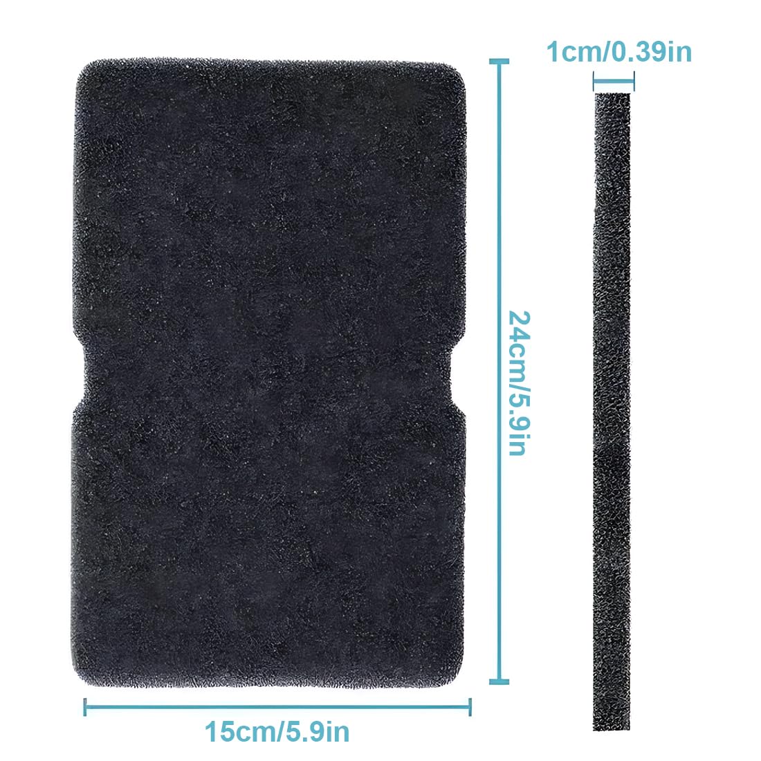 Lot de 4 Filtre Seche Linge- Filtre Éponge pour Sèche-Linge à Pompe Chaleur et Séchoir à Condensation, pour Sèche-Linge à Pompe Chaleur et Séchoir à Condensation（24 * 15 * 1CM）