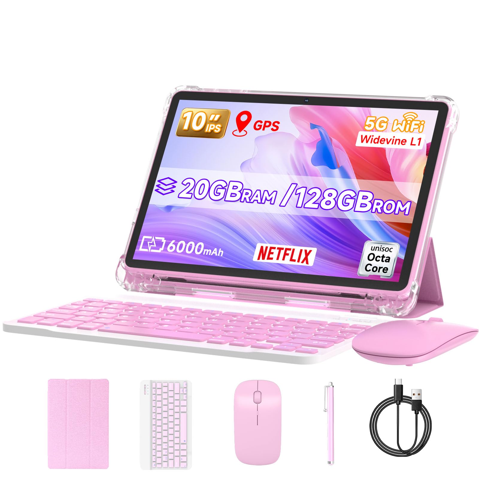 Amazon.com : DIGITHINK 128GB Tablet PC 10 inch Android 15.0