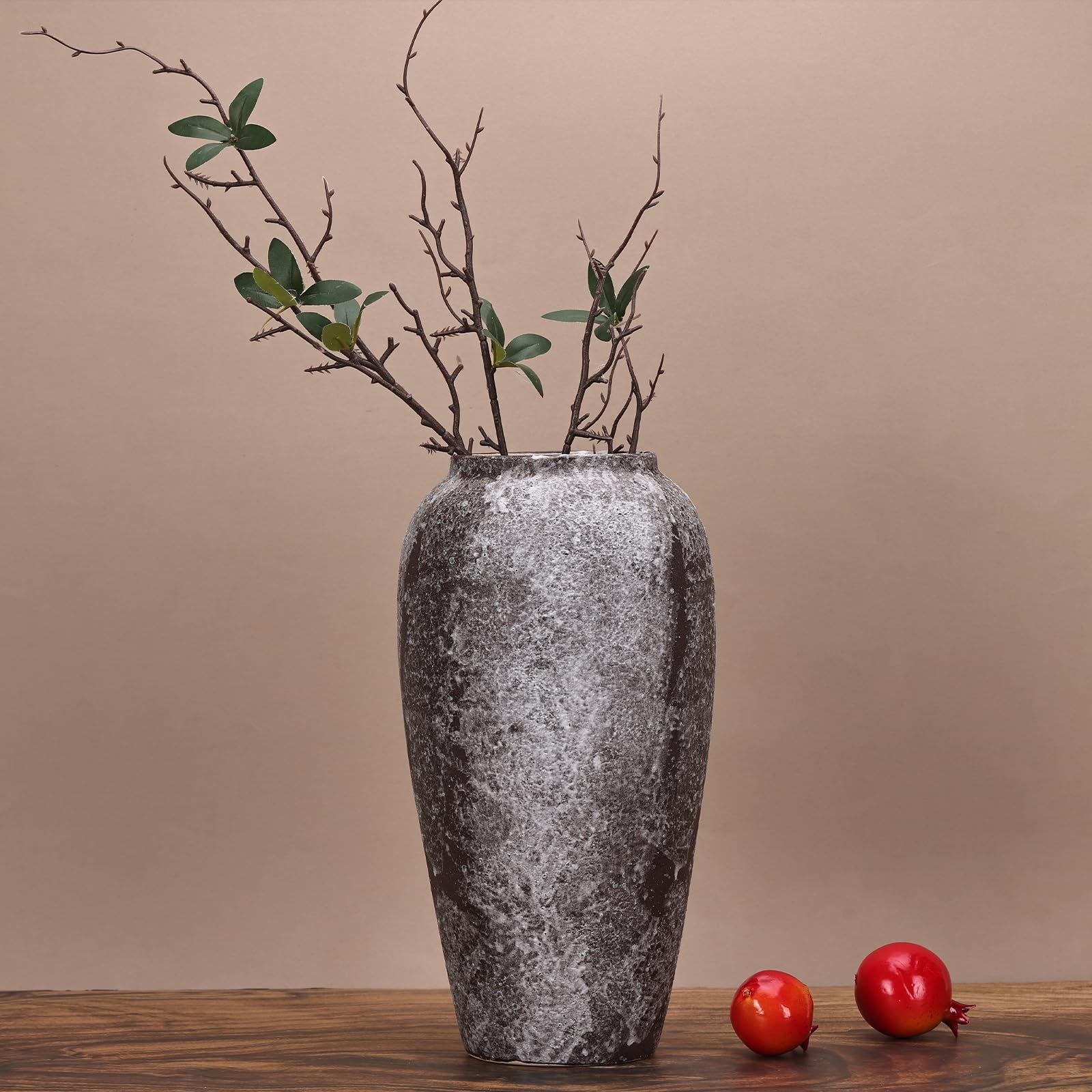 自然石 花瓶 茶色 Irregular 自然石 花瓶 茶色 Irregular