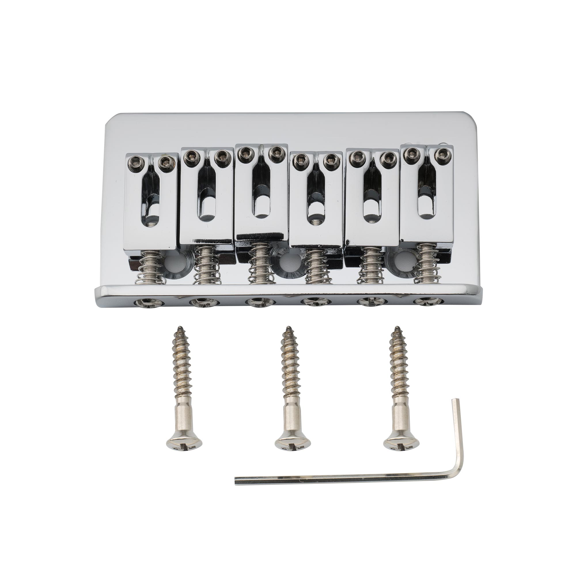 Musiclily Pro 52,5mm Ponte Tremolo 2 Pivot Selle in Acciaio per Chitarra Elettrica American Strat, Dorato