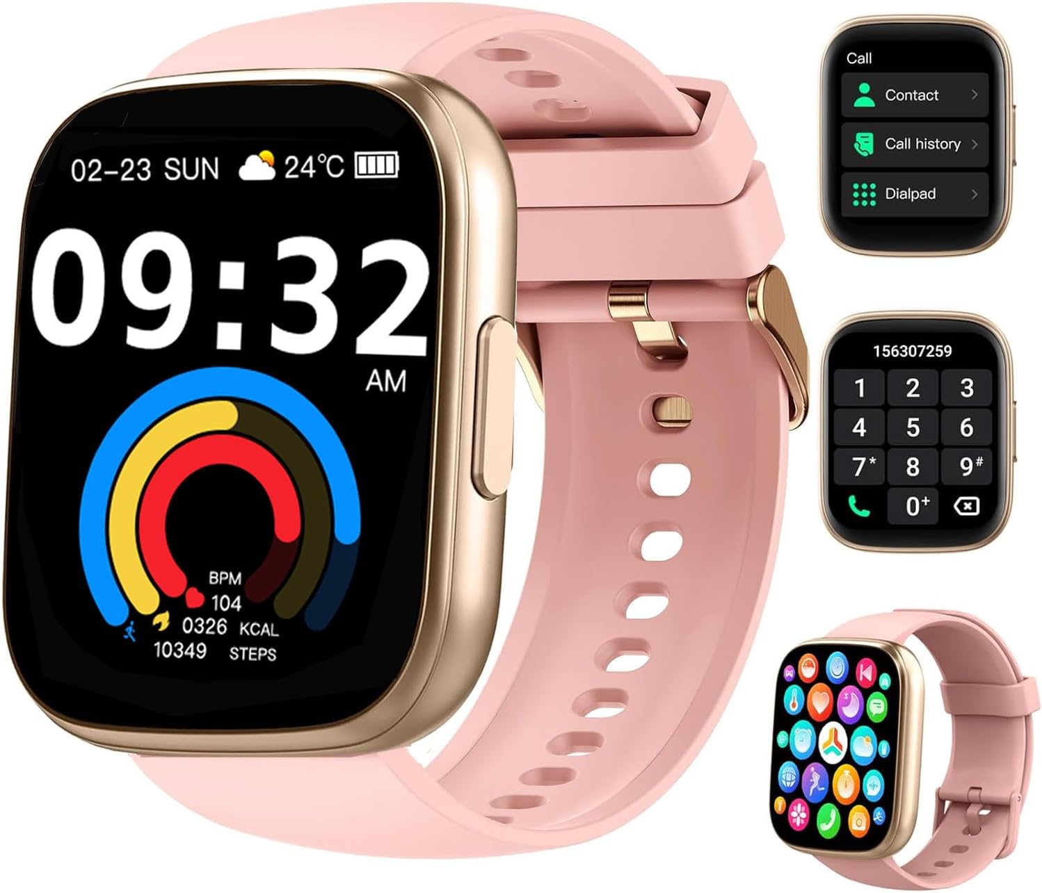 Smart Watch for Men Women,2.1″ HD Touch Screen Fitness Watch with 110+ Sports Modes,Fitness Watch wi… Smart Watch for Men Women,2.1″ HD Touch Screen Fitness Watch with 110+ Sports Modes,Fitness Watch wi…