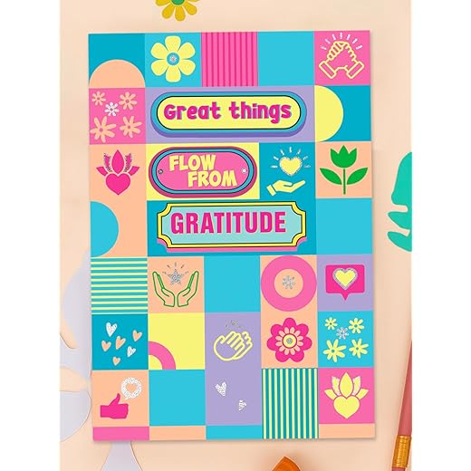 DOODLE Daily 5 Minute Gratitude Journal - Positivity, Wellness & Mindfulness Journal for Teens & Adults - 90-Day Habit Builder | 112 Undated Pages | A5 | Guided Prompts & Fun Activities