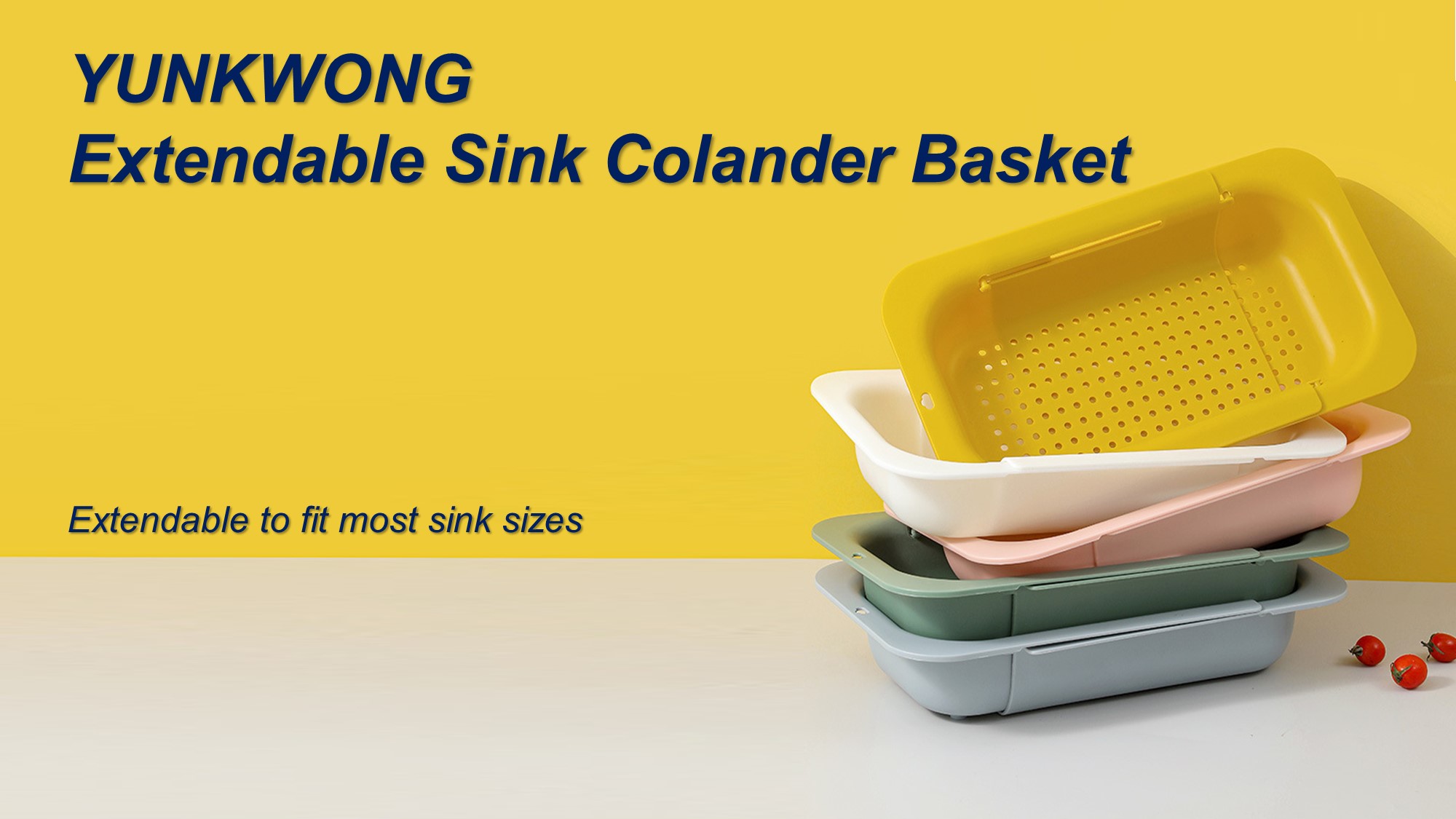 Amazon.com: YUNKWONG Extendable Sink Colander Strainer Basket