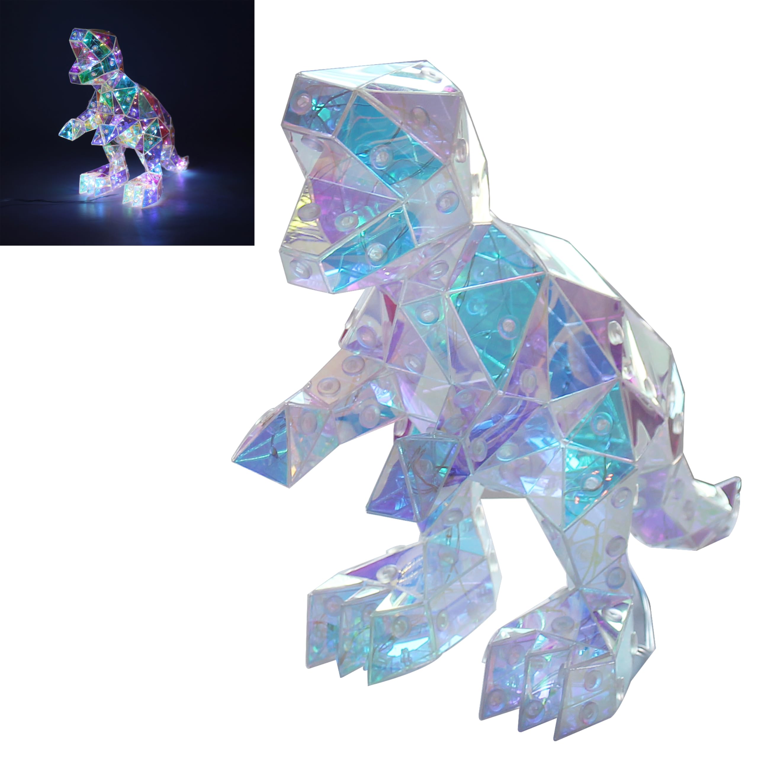 Lesser & Pavey Starlightz LED USB Dinosaur for Home & Living Room, Multicolour