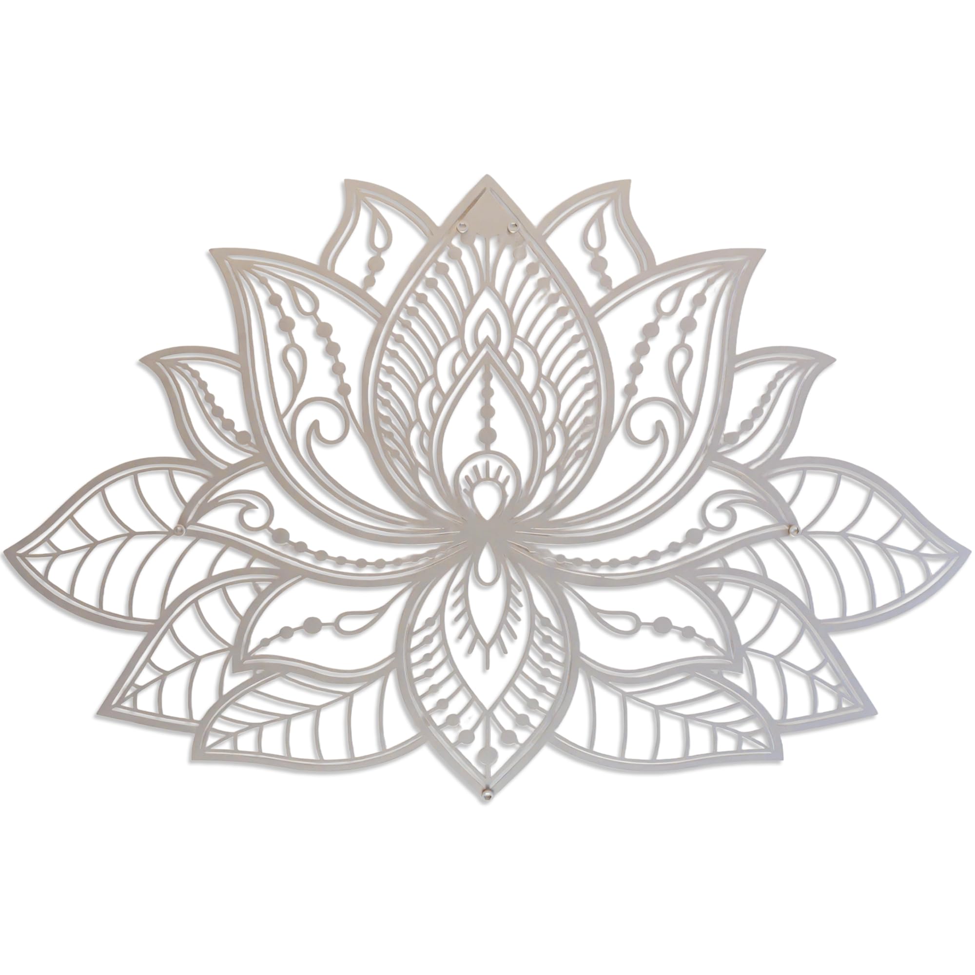 Mandala Wall Decor - Lotus Flower Metal Art -10