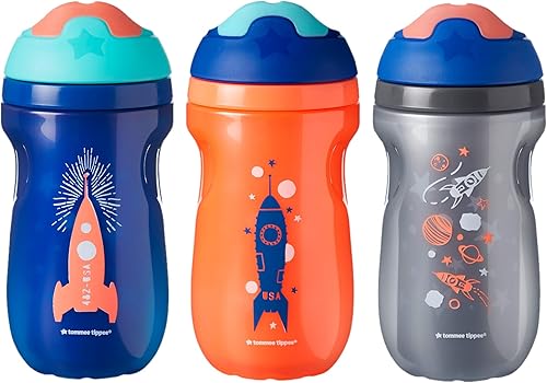 Tommee Tippee Vaso aislado para niños pequeños paquete de 3 unidades para niños de más de 12 meses