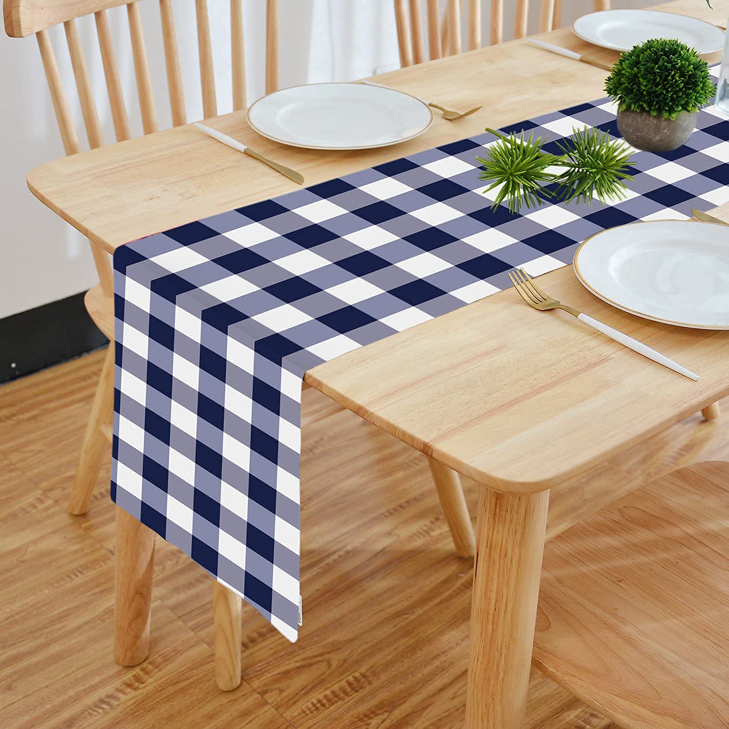 HOMADORN Cotton Feel Fabric Multicolor Clover Design Digital Printed Double Layered Enhanced Decor 6 Seater Table Runner Cloth (TR-47, 13 INCHES X 72 INCHES) (B098T8LBPL) Amazon Price History, Amazon Price Tracker