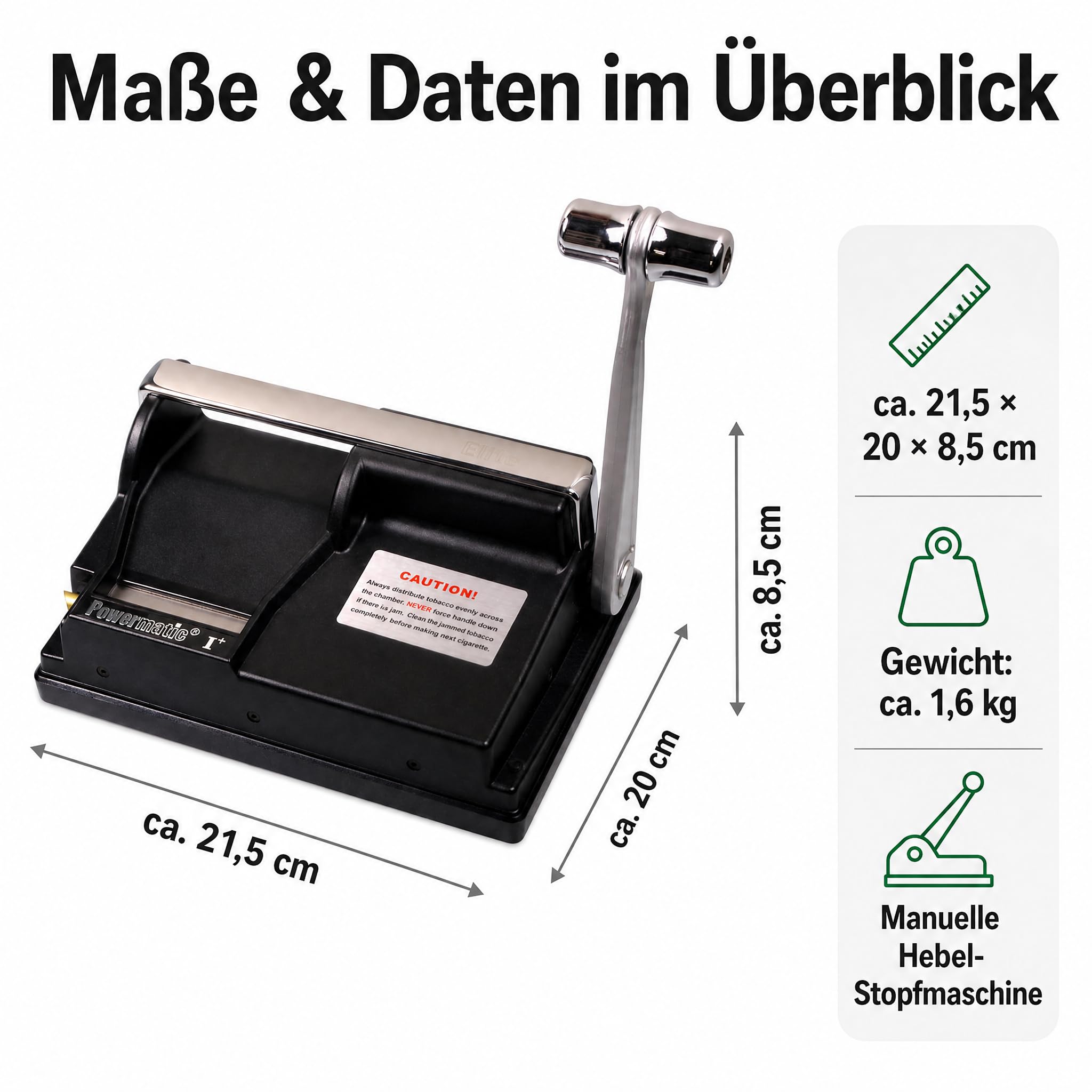 LK Trend & Style Powermatic I+ Elite - Portasigarette con accessori + scatola per 60 sigarette