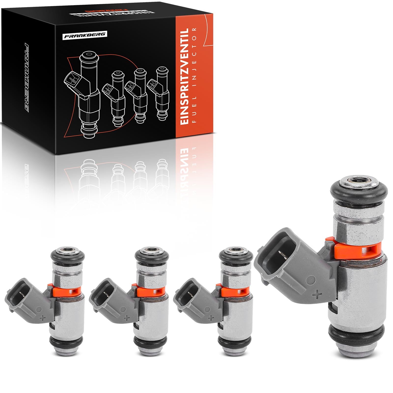 Frankberg 4x Buse d'injecteur de carburant 0280158257 | Compatible avec: Golf IV Variant 1J5, Nouvelle Coccinelle 1C1 9C1, O.c.t.a.v.i.a II 1Z3, Fourgonnette Polo Combi 6V5