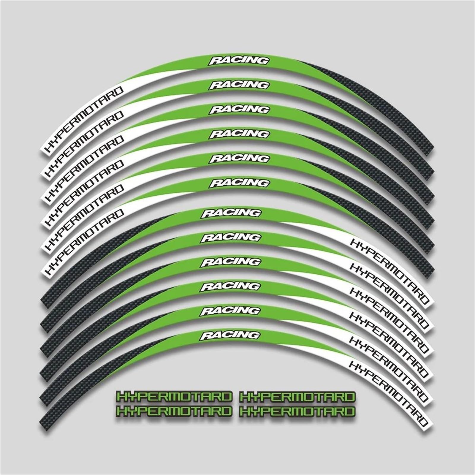 17inch Motorcycle Stickers Rim Decals Wheels Reflective Stripe Tape for Ducati Hypermotard 939 821 796 950 1100 Decorative(Color4)