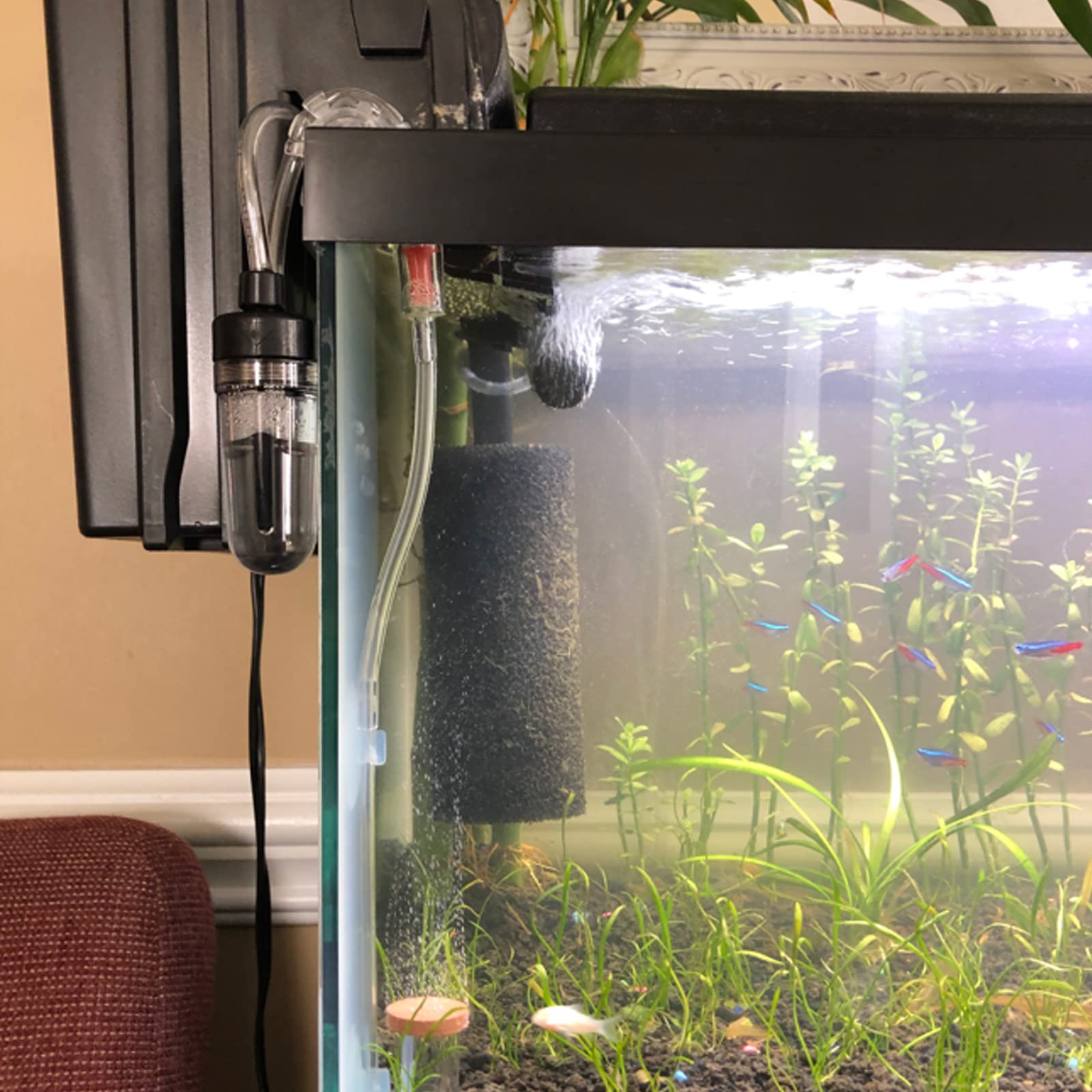 4-Pack Aquarium Pre-Filter Sponges - 5.9" X 2.6" Foam Cartridges For Fish Tanks