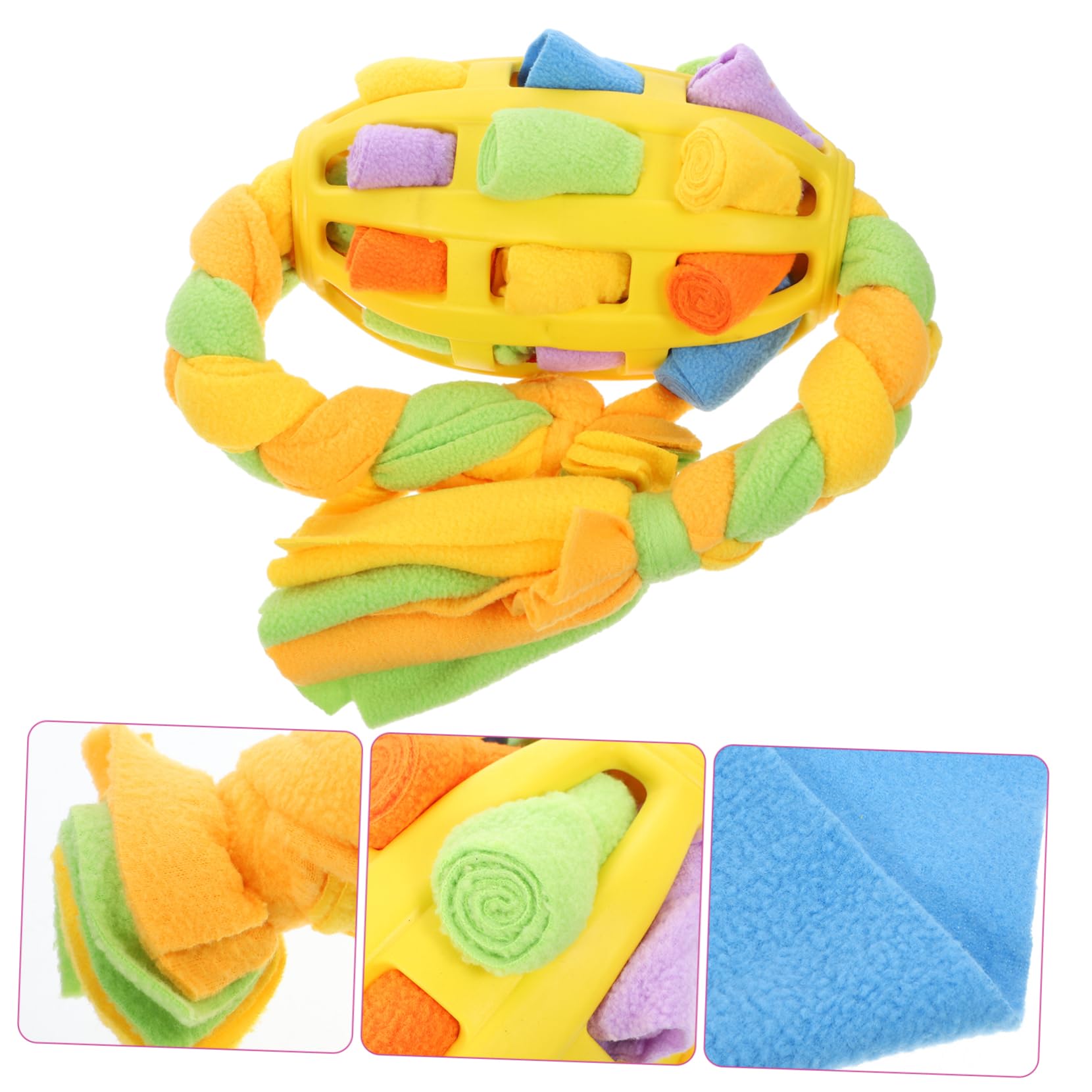 Toyvian Jouet à Renifler pour Chien Balle à Friandises Interactive Encourage La Recherche De Nourriture Mangeoire pour Entraînement