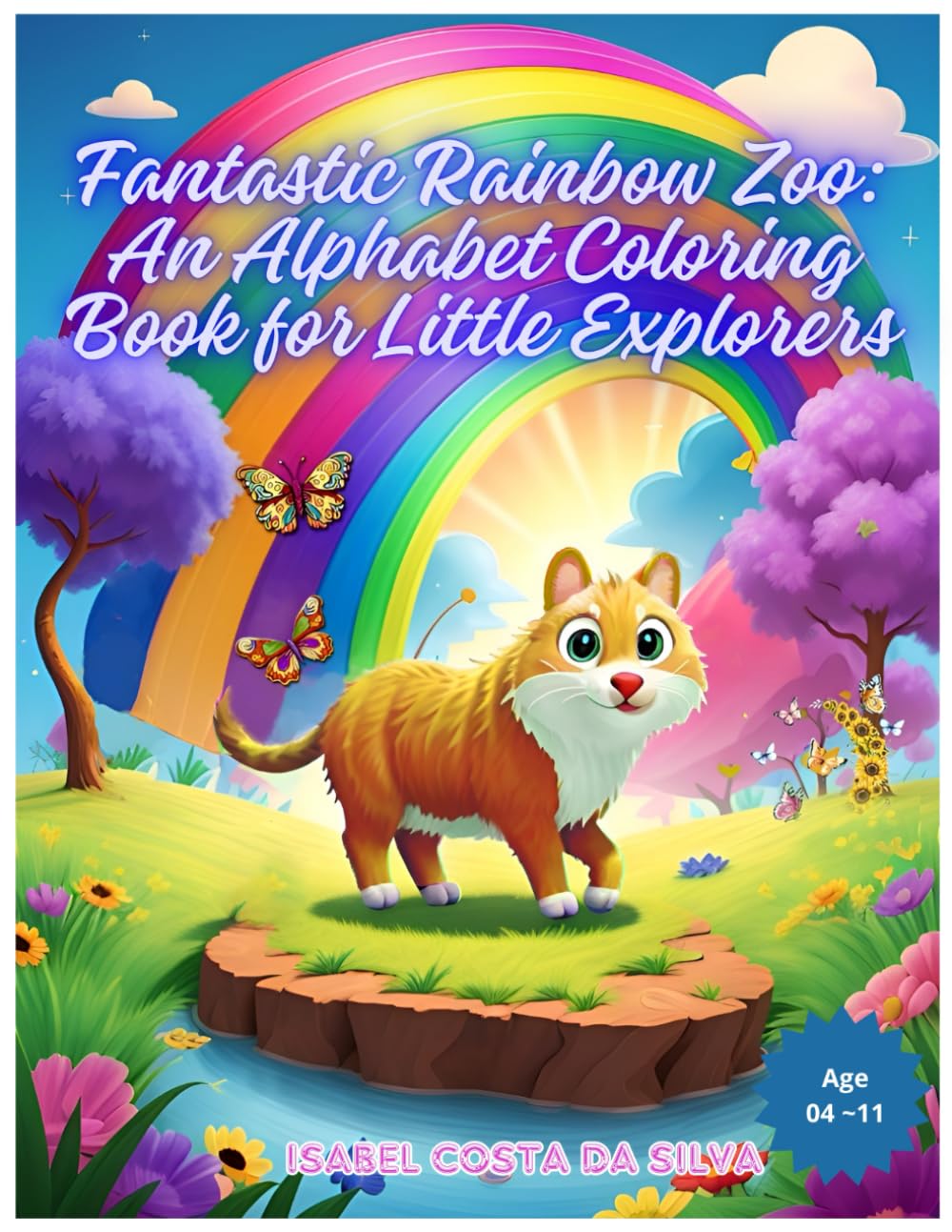 Fantastic Rainbow Zoo: An Alphabet Coloring Book for Little Explorers