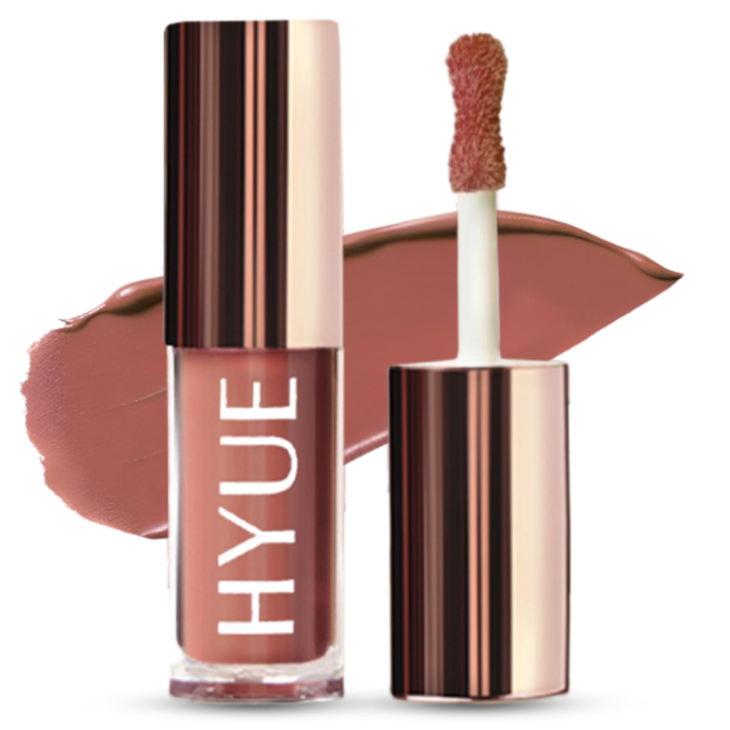 HYUE HydraMatte™ Liquid Lipstick | Biscotti Hottie | 2.2 ml | Long-wear Soft-Matte Finish | Intense Color Payoff | Liquid Lipstick | with Jojoba Oil, Sweet Almond Oil, Indian Gooseberry Extract, Sesame Extract | Travel-Friendly Pack | Precision Tip Applicator | 12 Shades-image-29