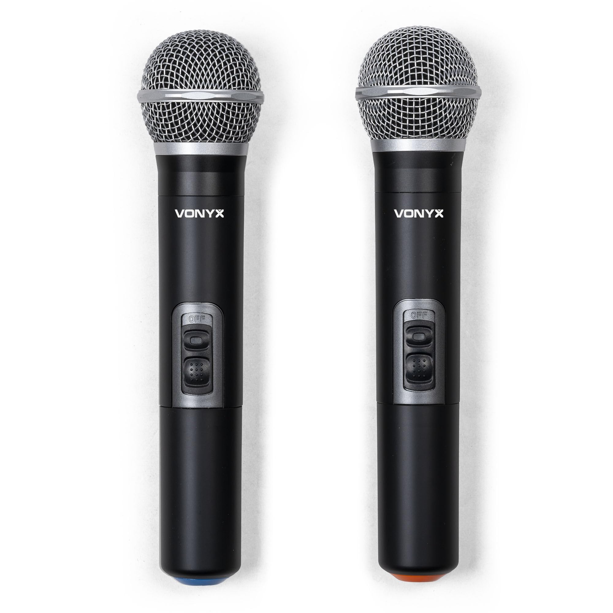Vonyx VMA106 Table de Mixage et Micros UHF 6 Canaux avec Amplificateur - 2x600 Watts, Bluetooth, Lecteur MP3 USB, Égaliseur 2 Bandes, Flightcase ABS Portable