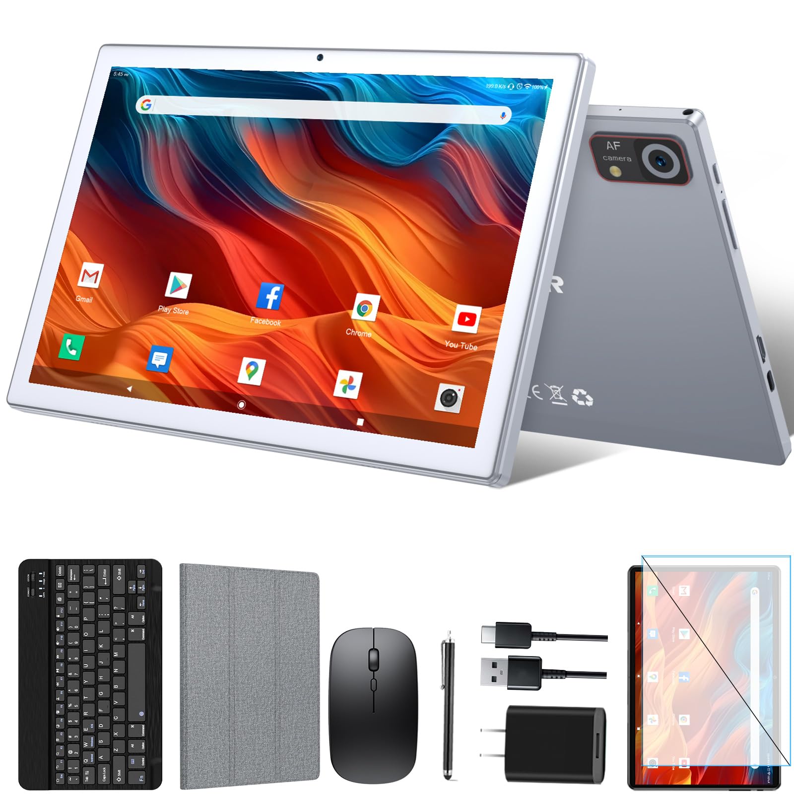 Amazon.com : Android Tablet 10.1 inch, 128GB Storage, 8GB(4+4) RAM