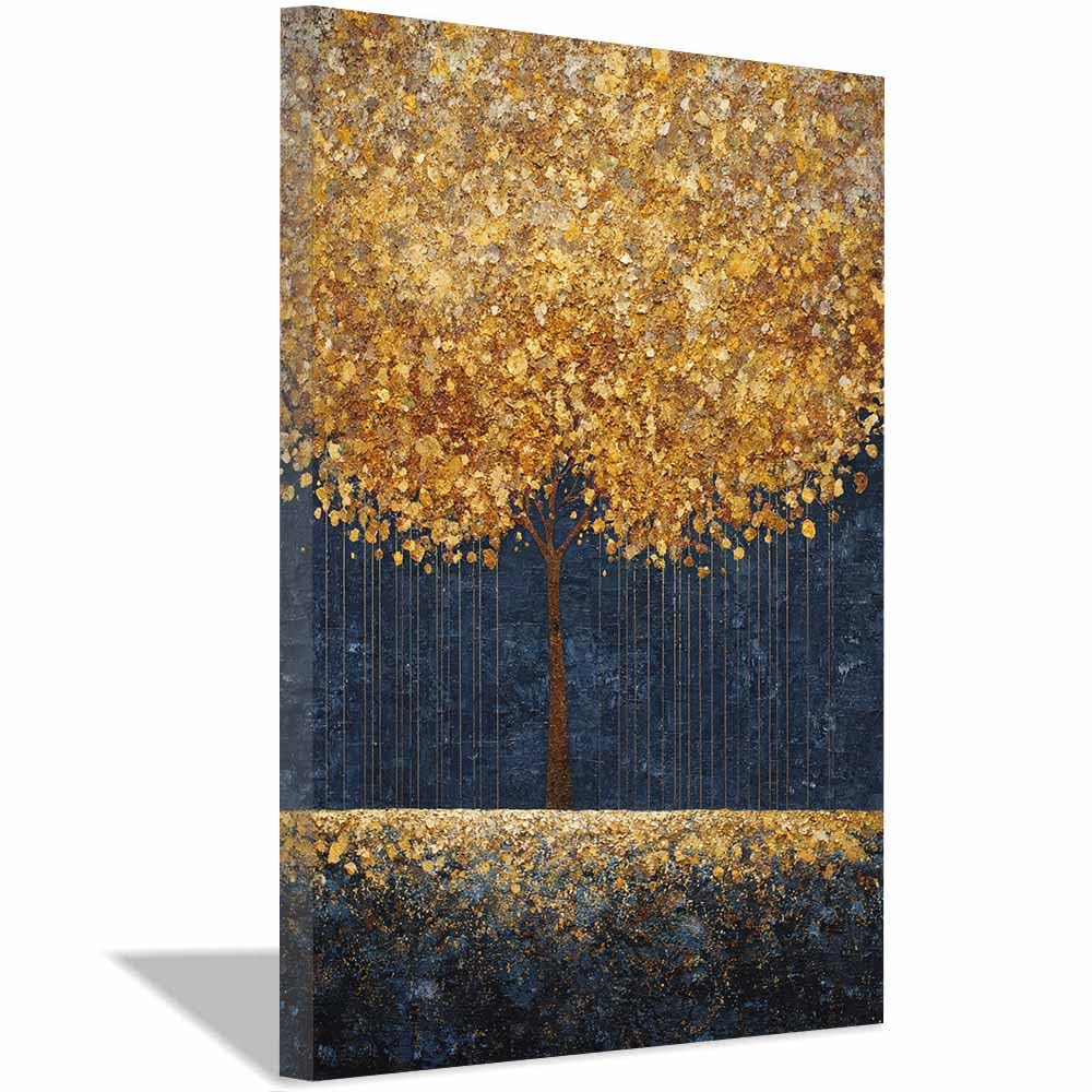HOQIU Wall Pictures Cosmic purple tree tree poster, landscape wall art, for Living Room Bedroom Bathroom.(Multicolor)-70x100cm Framed