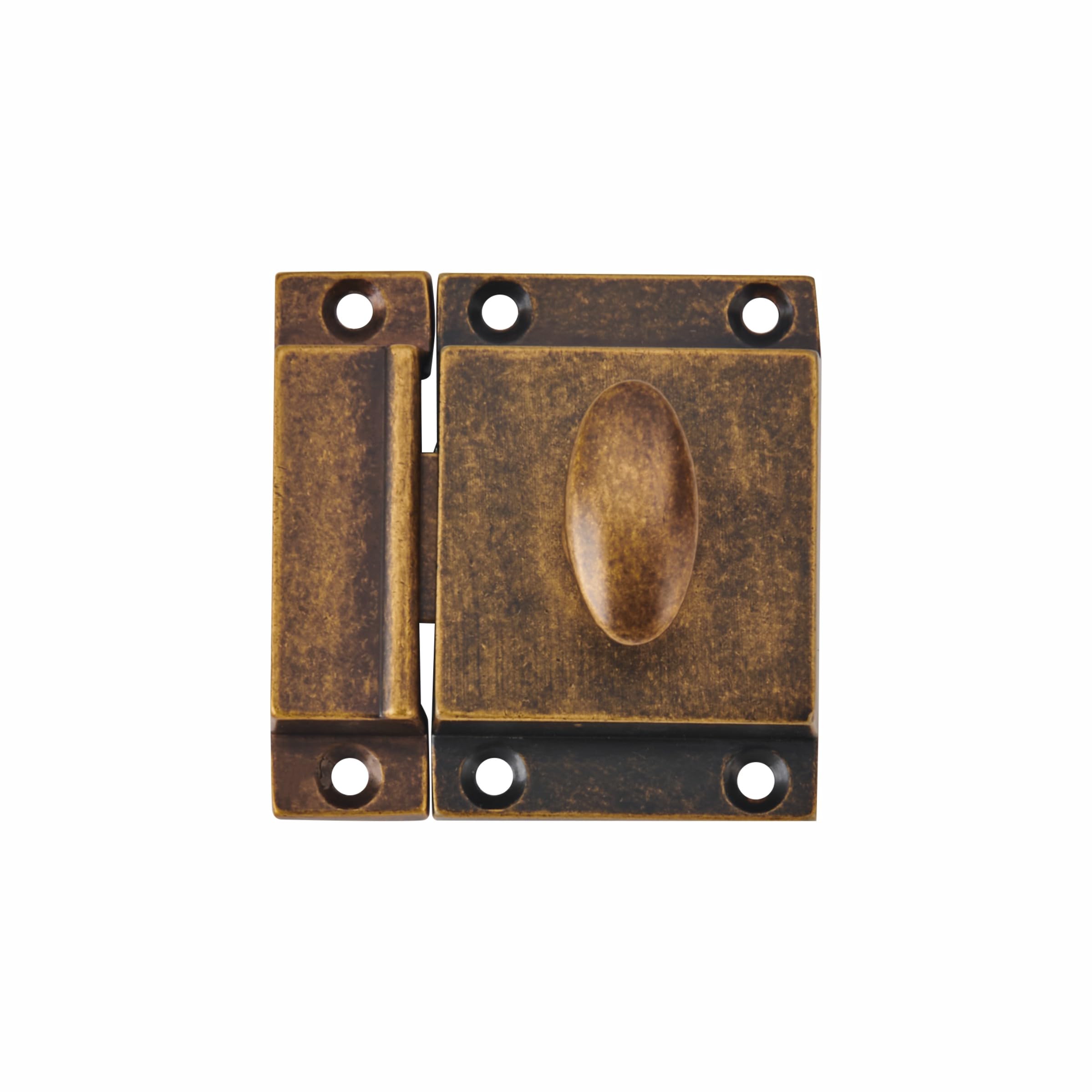 Vintage Oval Antique English Brass Cabinet Latch, Zinc Alloy — KHTUMEWARE