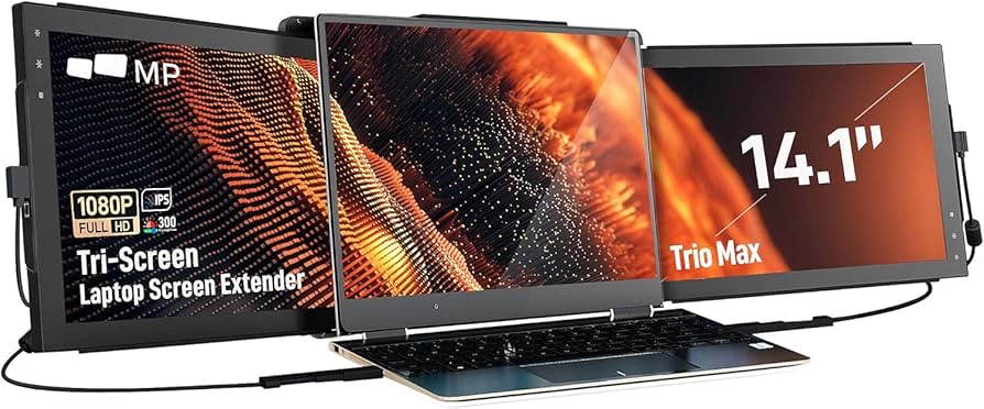 TRIO MAX Mobile Pixels モバイルトリプルディスプレイ Amazon.com: Mobile Pixels Trio Max Portable Monitor, The On
