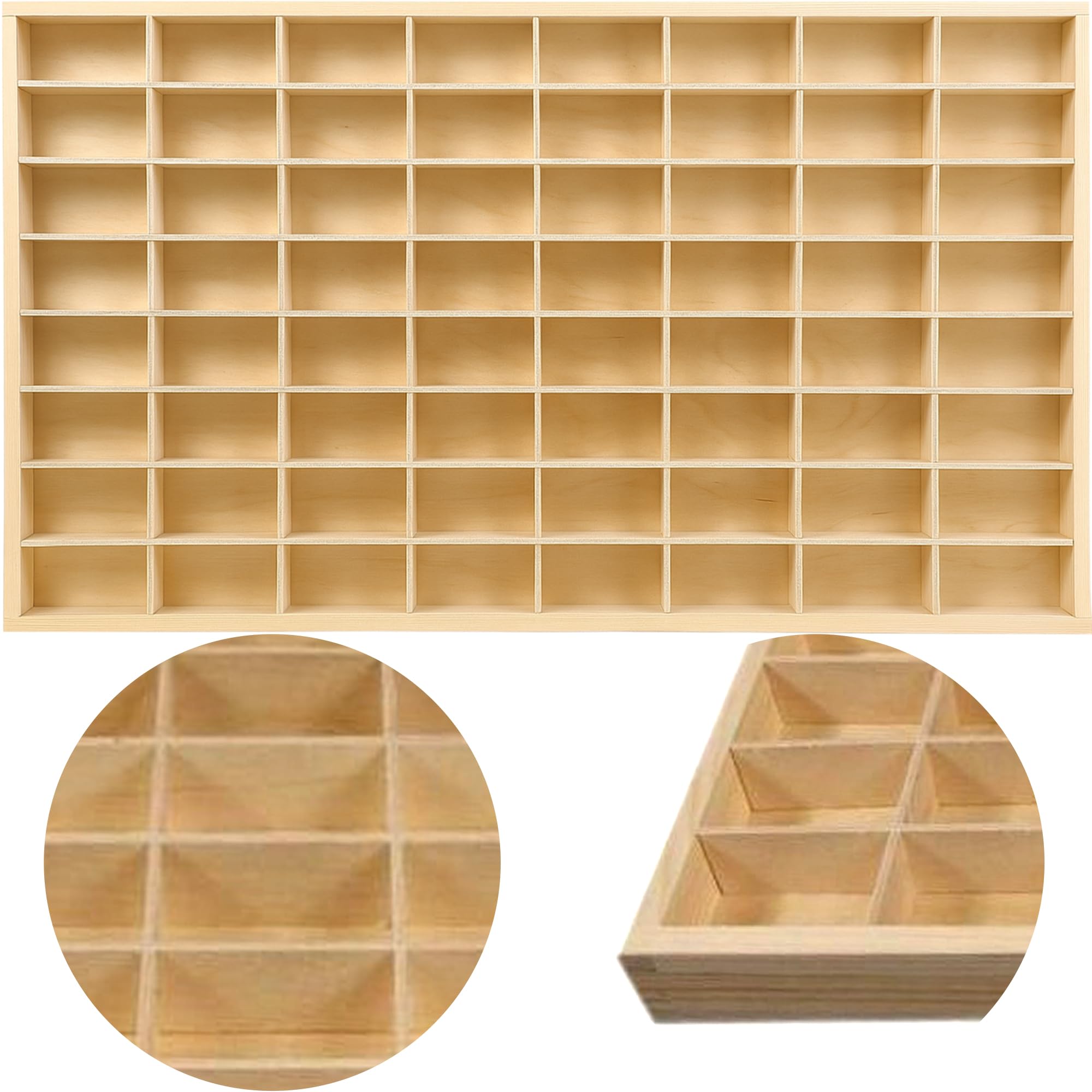 Pianura di legno scaffali di visualizzazione Scaffale Toy Storage cassetto organizzatore