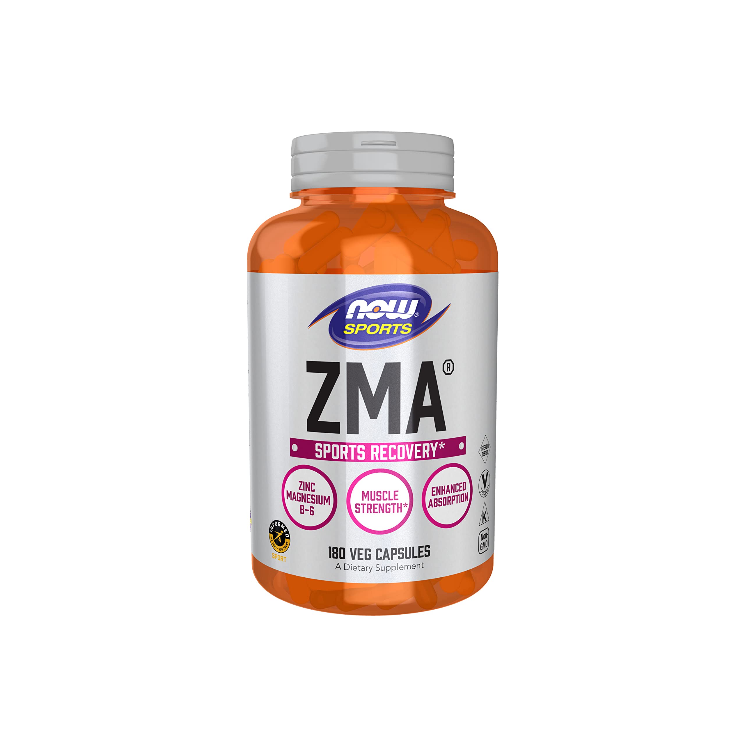 Buy NOW Sports Nutrition, ZMA (Zinc, Magnesium and Vitamin B6