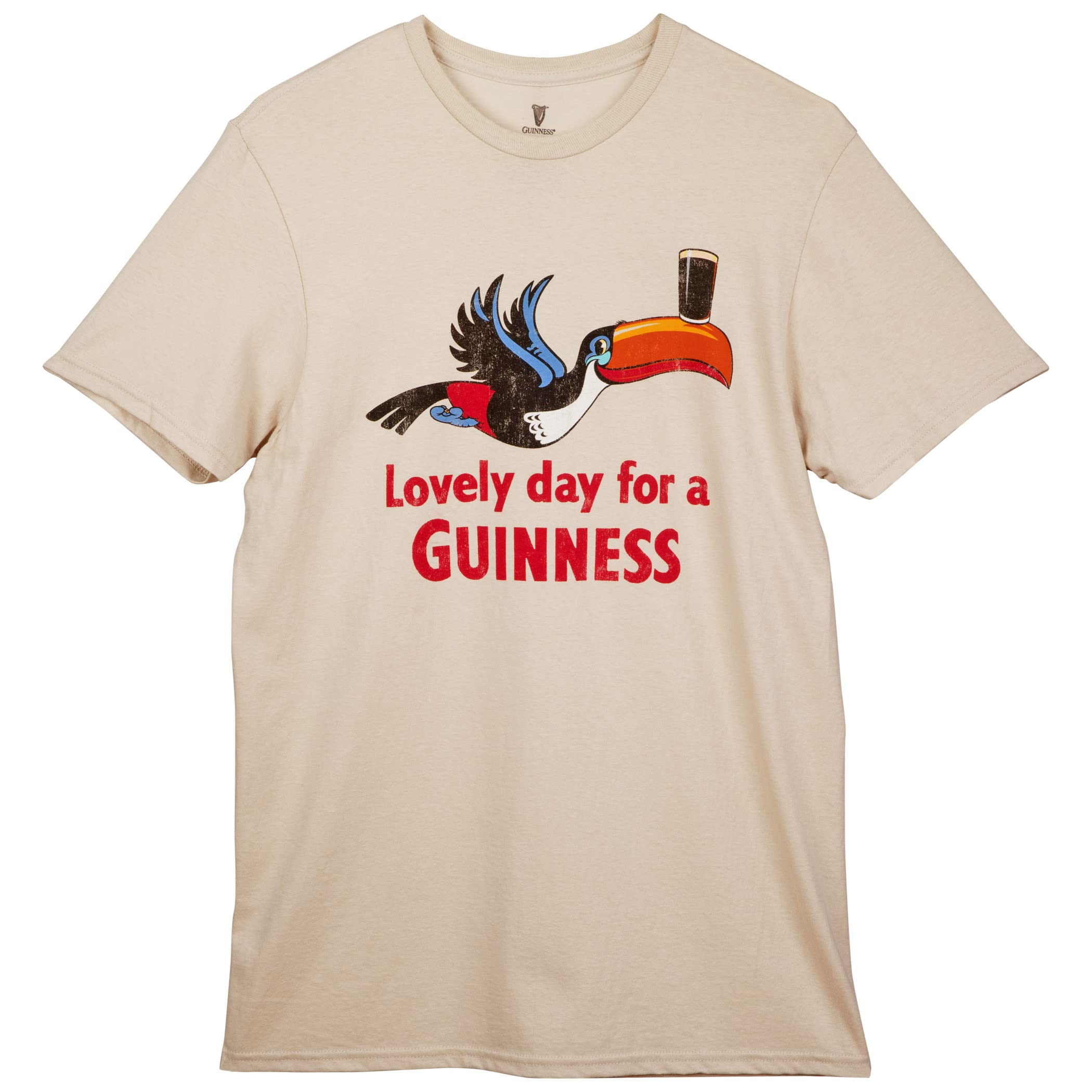 Guinness Lovely Day T-Shirt (as8, Alpha, 3X_l, Regular, Regular) Beige