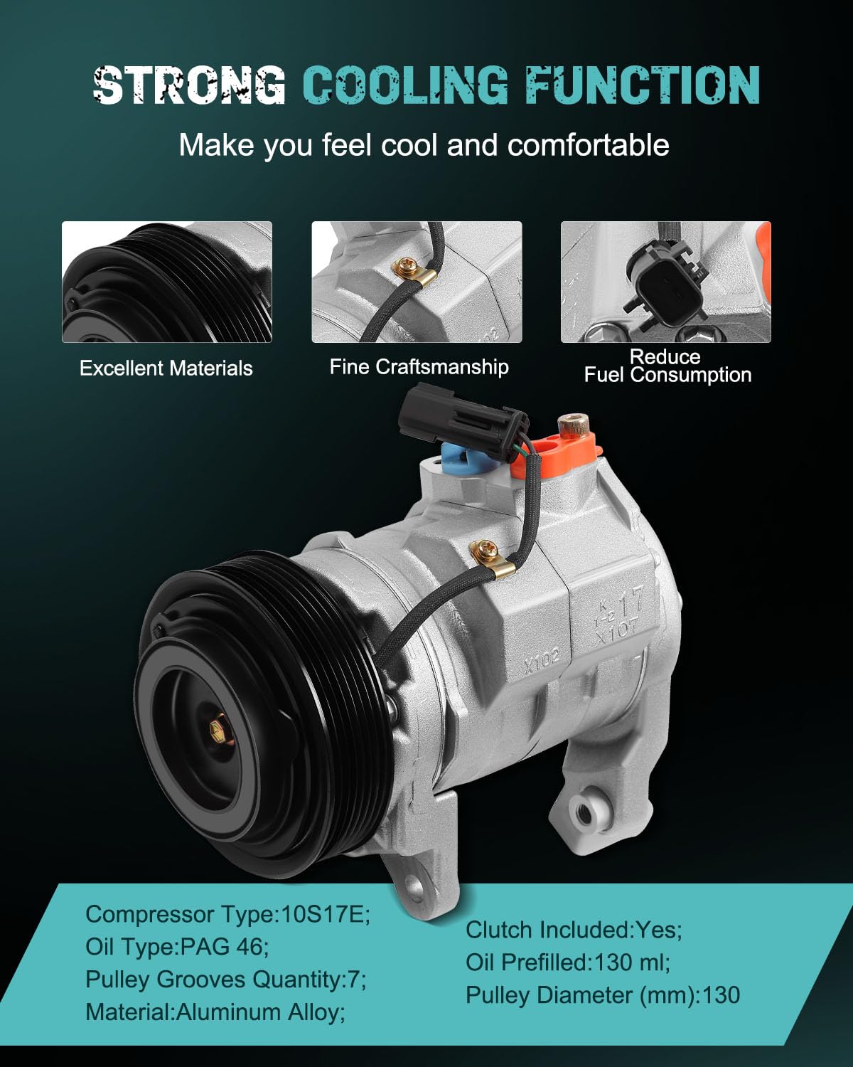 Universal Auto A / C Aire Acondicionado Condensador Conjunto