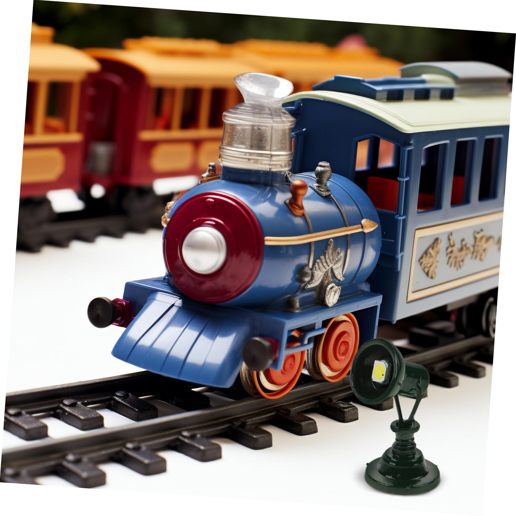 OHPHCALL Train Model Ornaments Mini Railroad Signal Lamp for Table Decor n Gauge Model Railway Lights Signal Light