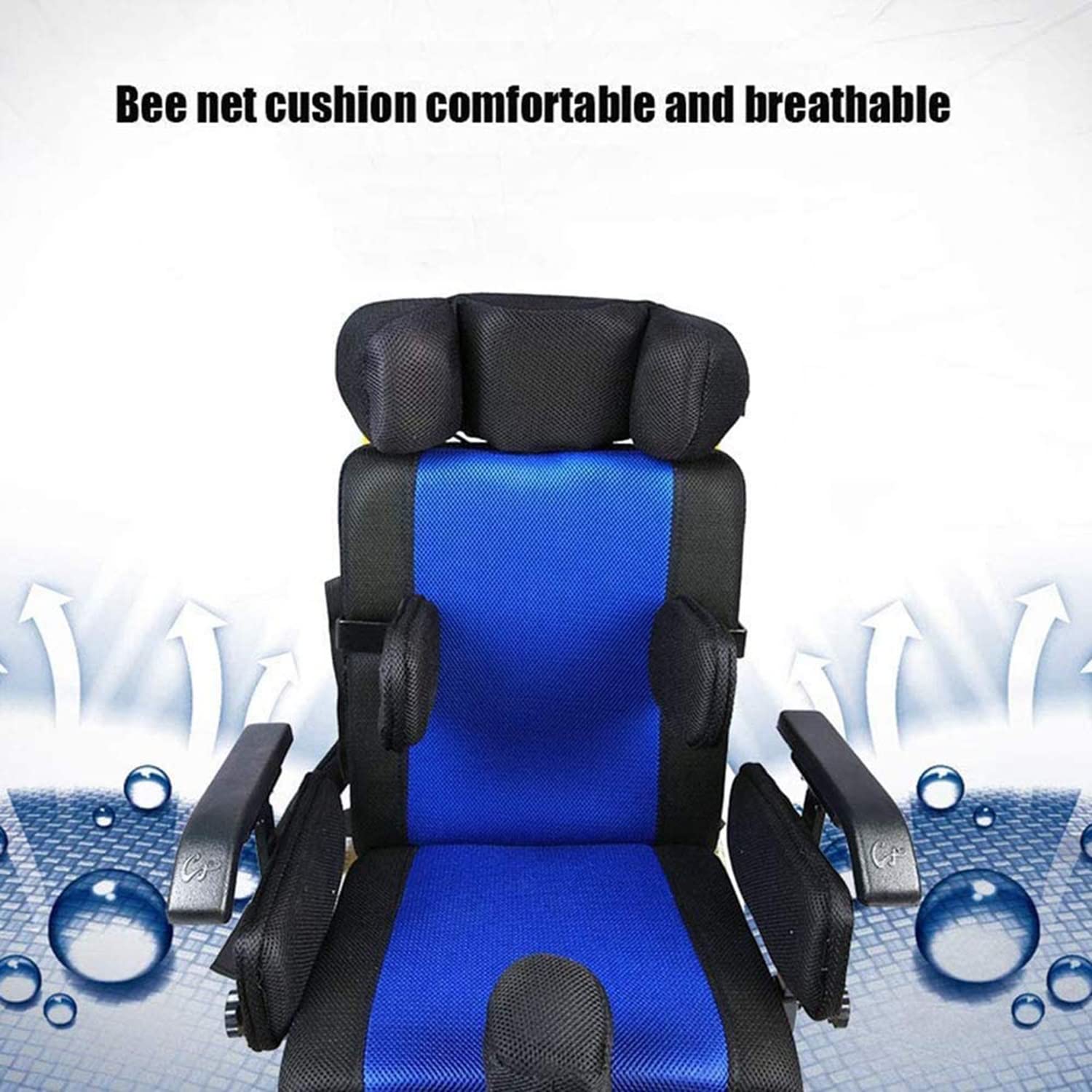 GUNEL Silla de Ruedas pediátrica para niños con parálisis Cerebral, Silla de Ruedas Manual Ajustable para niños, Silla de Ruedas Manual Ligera para Conducir, Coche para Silla de Ruedas médica