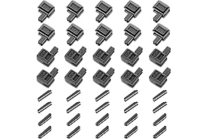 20 Sets #5 Zipper Repair Essential Kit with Latch Slider Retainer and Zipper Stopper