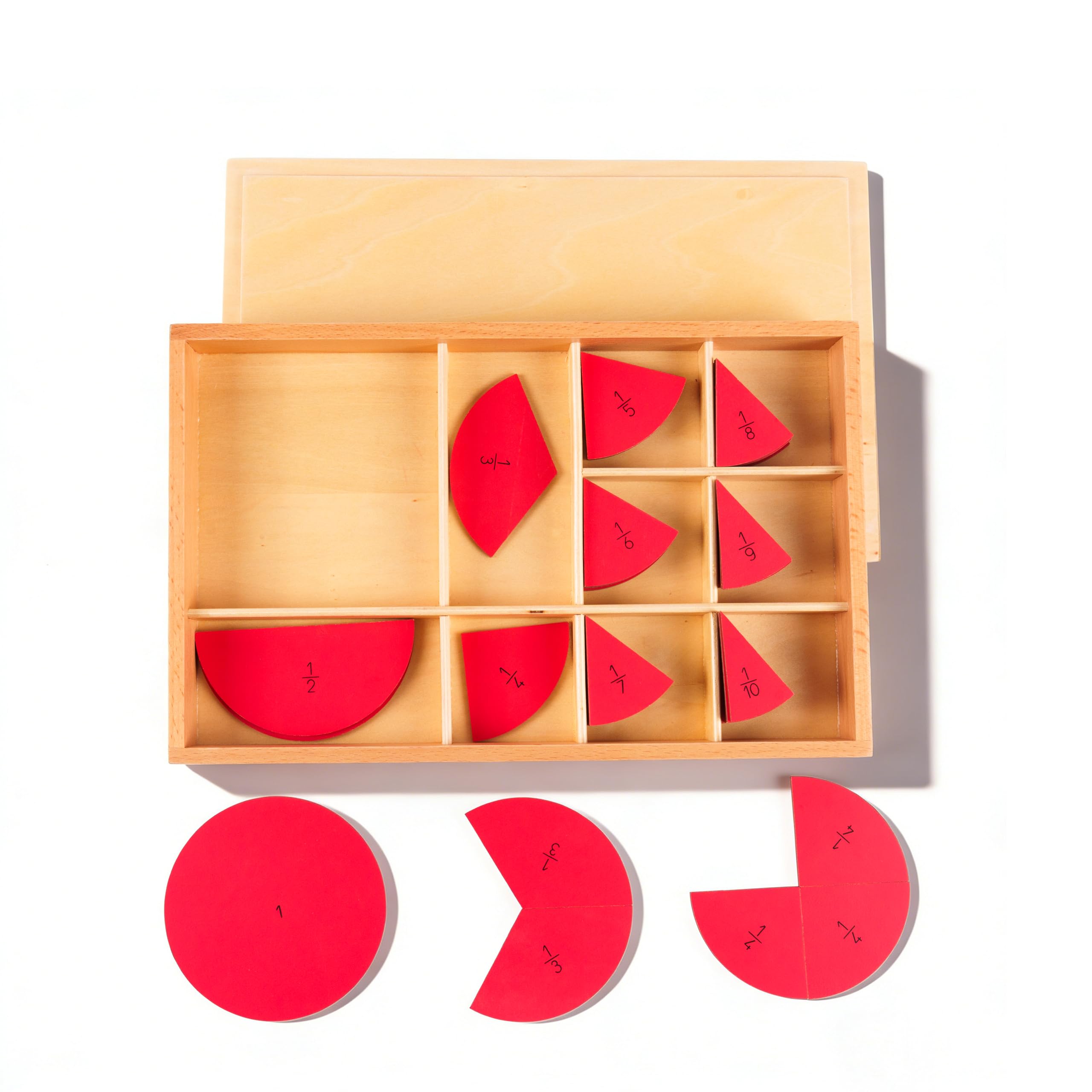 Montessori Matemáticas Materiales – Juguete educativo de madera para números y cálculo, preescolar y primaria, educación en casa y aula a partir de 3 años (distrito Montessori décima)