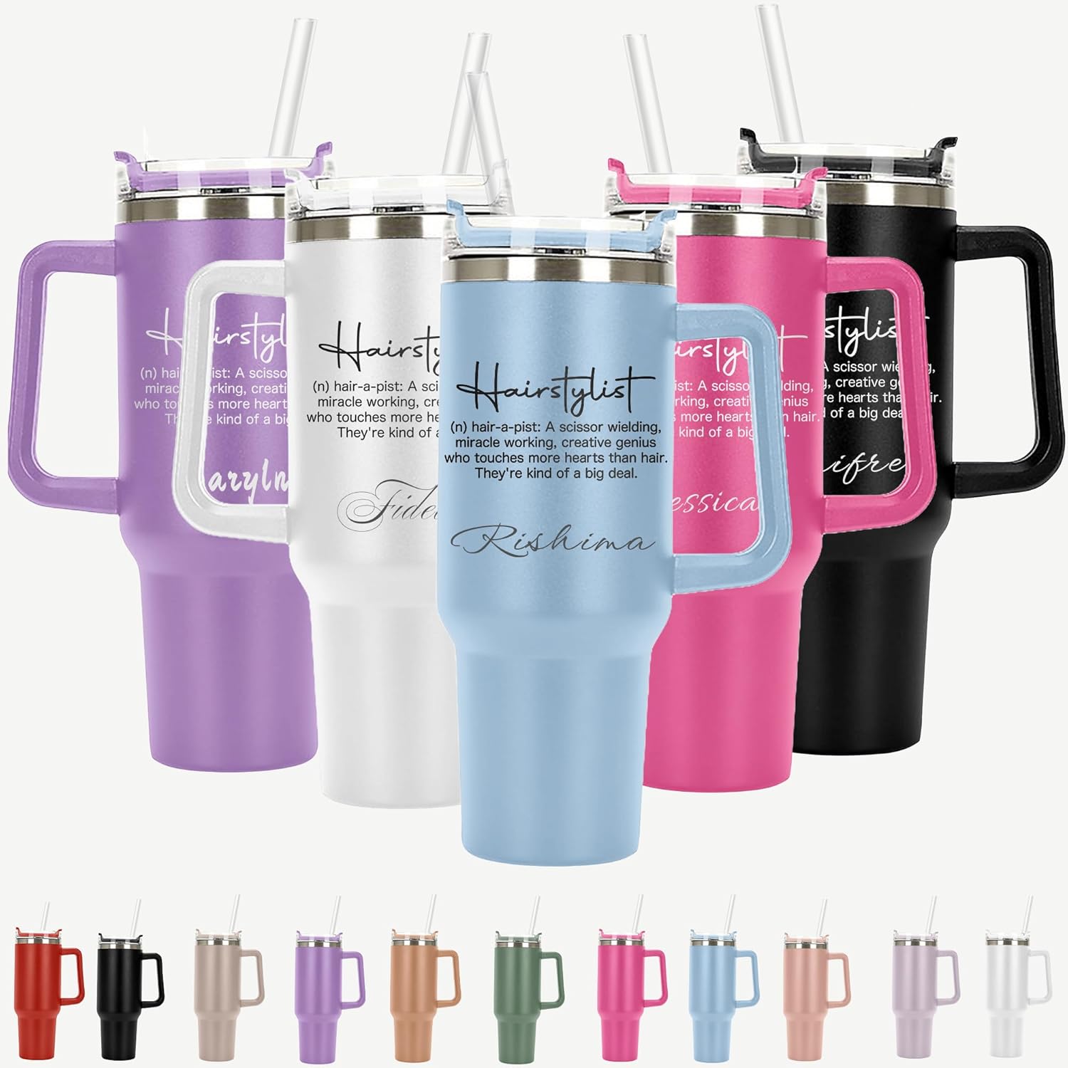 LifGif Hairstylist Definition Personalized Tumbler 40 oz