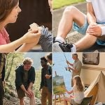 Mini First Aid Kit 98pcs Portable Travel Emergency Bag for Home School Office Travel Car Camping Hiking Sports