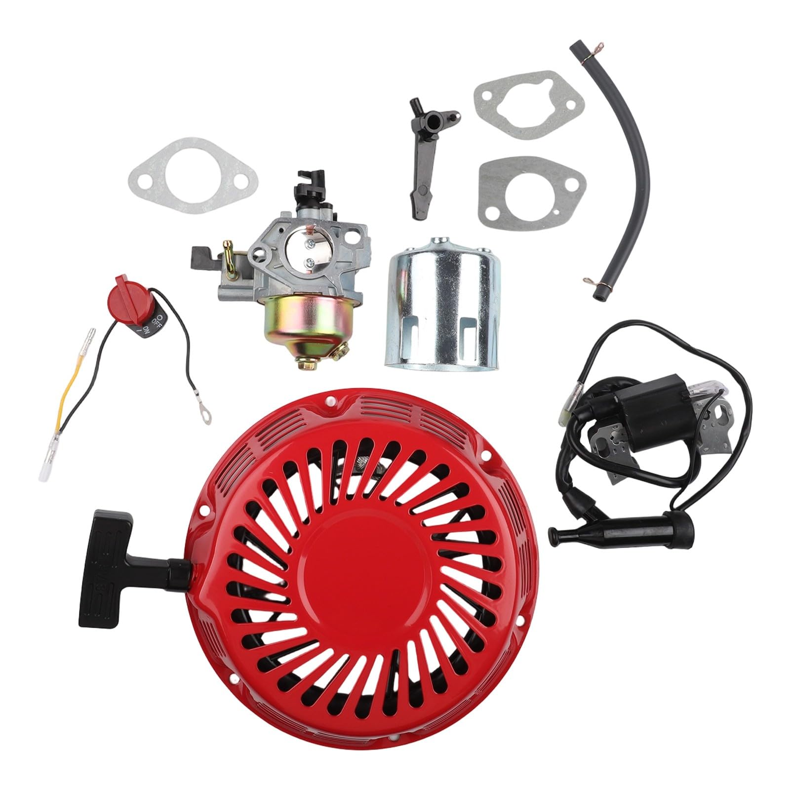 Carburateur de remplacement pour Honda GX390 (GX340, GX360, 11 HP, 13 CV) - Kit d'installation complet comprenant tous les composants essentiels. Remplace la pièce numéro 16100-ZF6-V01.