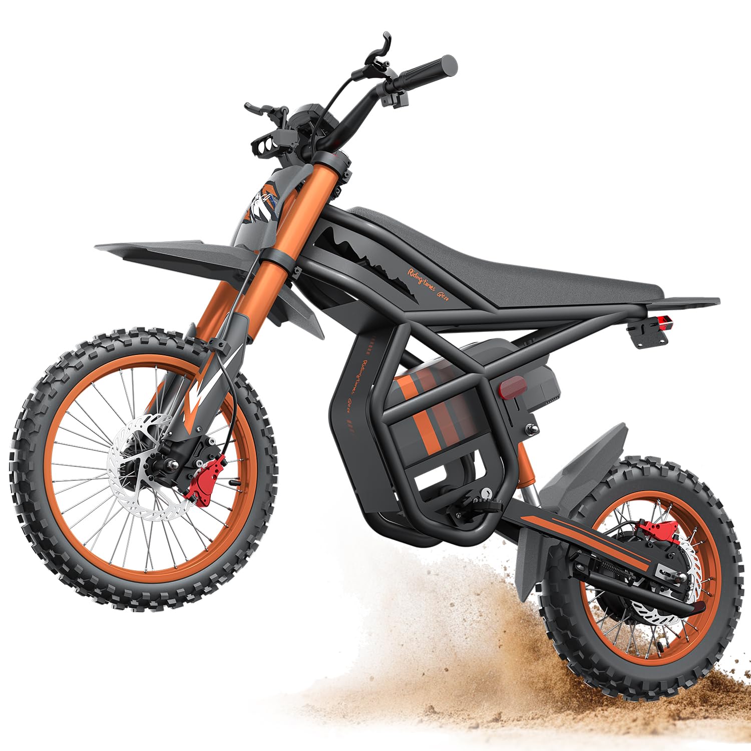 Electric Dirt Bike for Teens 40MPH E Dirtbike with 14"/12" Fat Tire,2000W Electric Motorcycle with 48V 27AH Battery,65Miles Mountain Off-Road E-Bike Dual Hydraulic Suspension