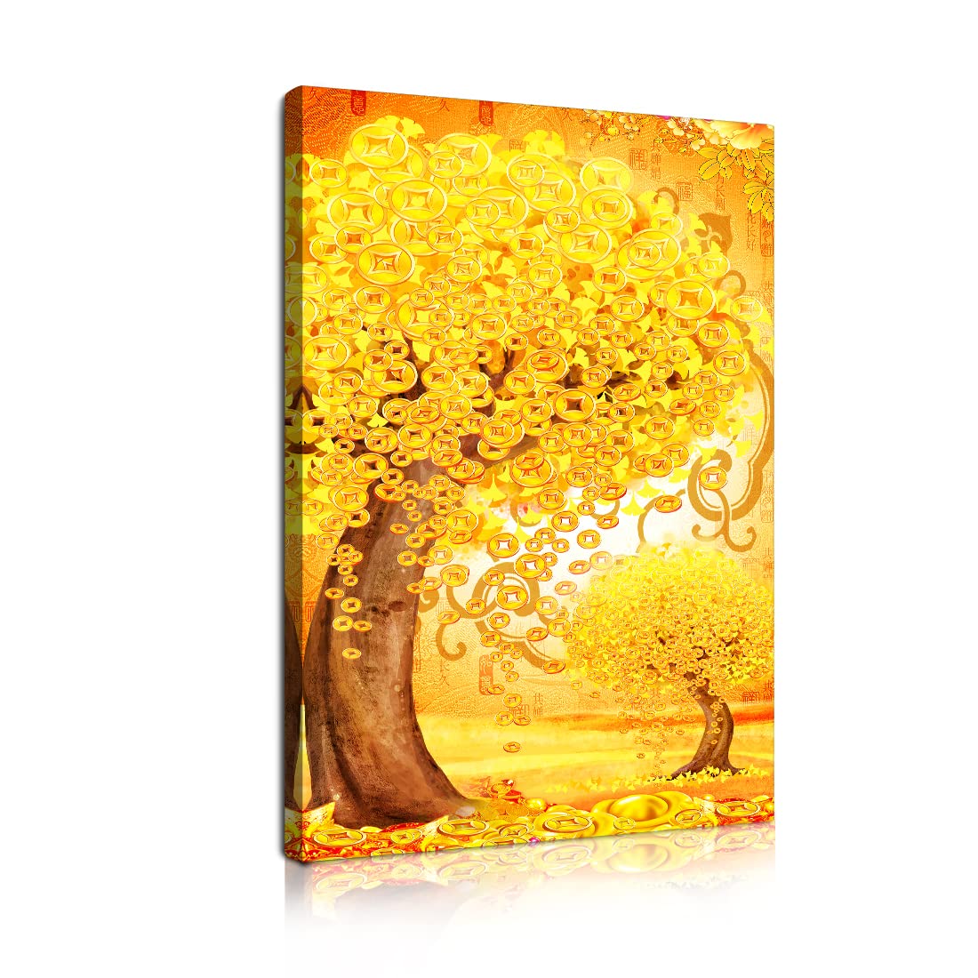 風水開運絵画＊巳宿る幸せの木 金のなる木 金運 成長 