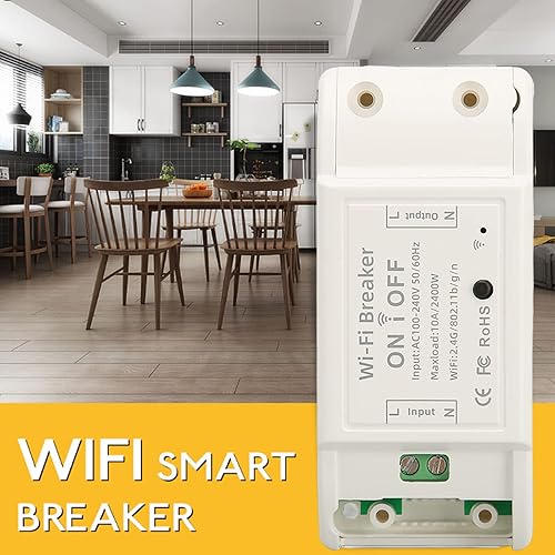 Miniatura 6 de Omabeta Interruptor inteligente WiFi interruptor inteligente de encendido y apagado buena compatibilidad AC100240V multifuncional para