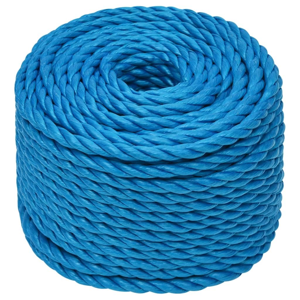 vidaXL Work Rope House Garden Workshop Work Line Twisted Rope Poly Cord Floristry Craft All-purpose Cord Blue 20 mm 100 m Polypropylene โ image 1