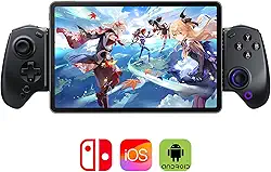 abxylute S8 Bluetooth Mobile Gaming Controller for iPhone, iPad, Android Phones, Tablets, Switch 1& 2, Wireless Gamepad with Hall Joystick, Hall Trigger, Customizable Back Buttons＆Free Key Mapping