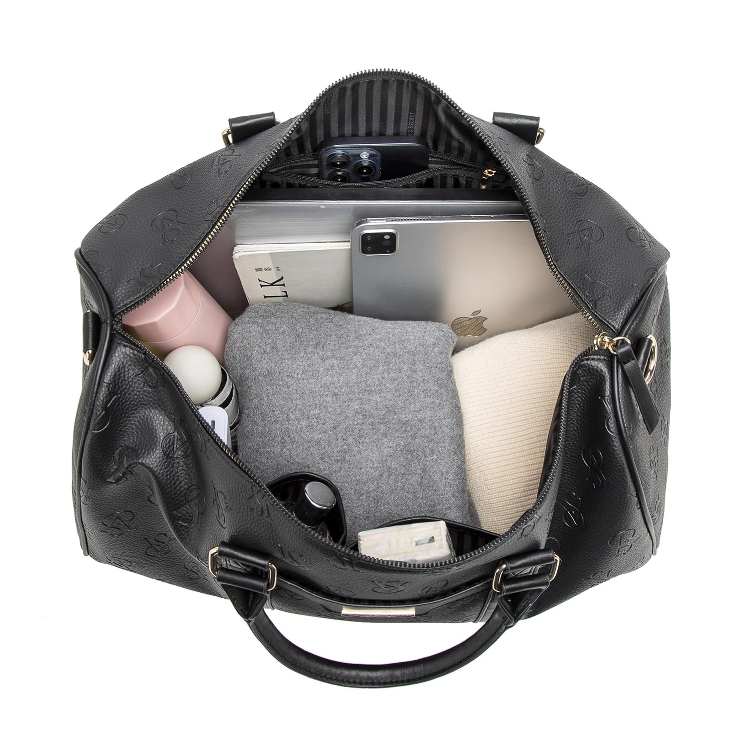 Victorias Secret Borsa a Tracolla da Donna, Borse Tote Grande Zip e Impermeabile, Borsa Messenger Nero