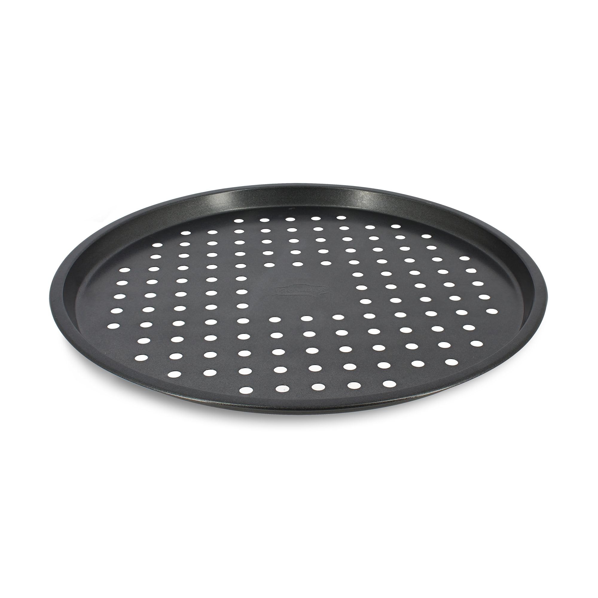 MENASTYL PLAQUE À PIZZA AMANDINE 33,​5CM EN ACIER CARBONE GRIS ANTHRACITE
