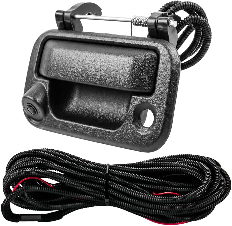 Tailgate Handle Backup Rear View Camera for Ford F150 2005-2014 for Ford F250 / F350 / F450 / F550 2008-2016 | Tailgate Reverse Parking Assist Camera Assembly | Replaces # 8L3Z-9943400-AC