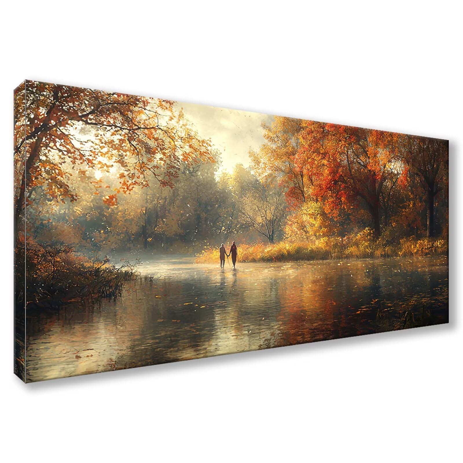 Diamentowe malowanie dla dorosłych duży format 80 x 160 cm, diamentowe malowanie jesienne diamentowe malowanie diamentowe, 5D pary haft diamentowy pełny zestaw, DIY kryształowy ścieg krzyżykowy do