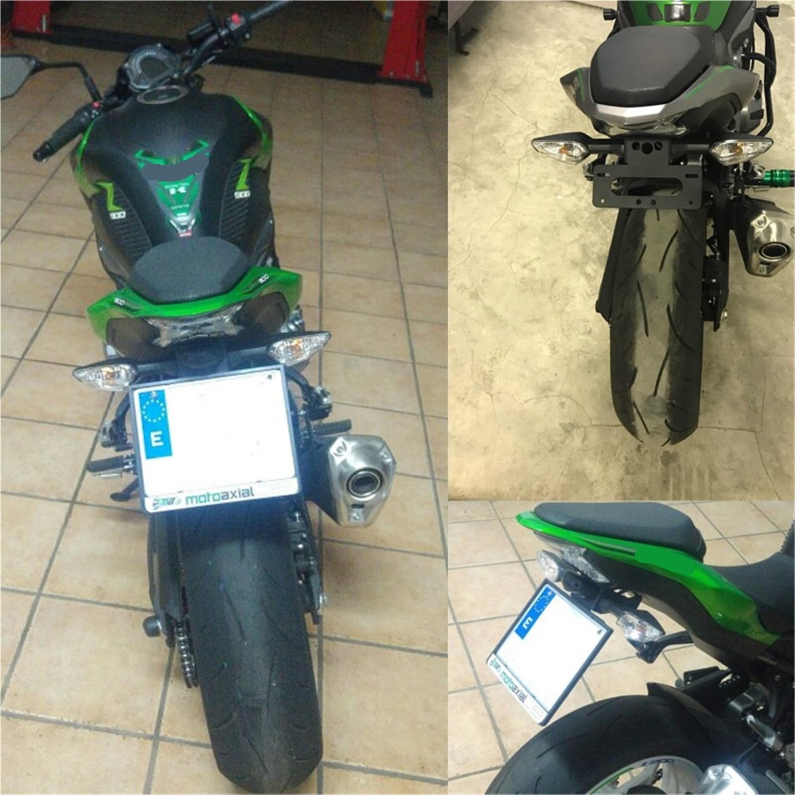 Ramki do tablic rejestracyjnych Pasuje do Z900 2017-2024 tył motocykla ogon schludny uchwyt na tablicę rejestracyjną zestaw Eliminator numer licencji