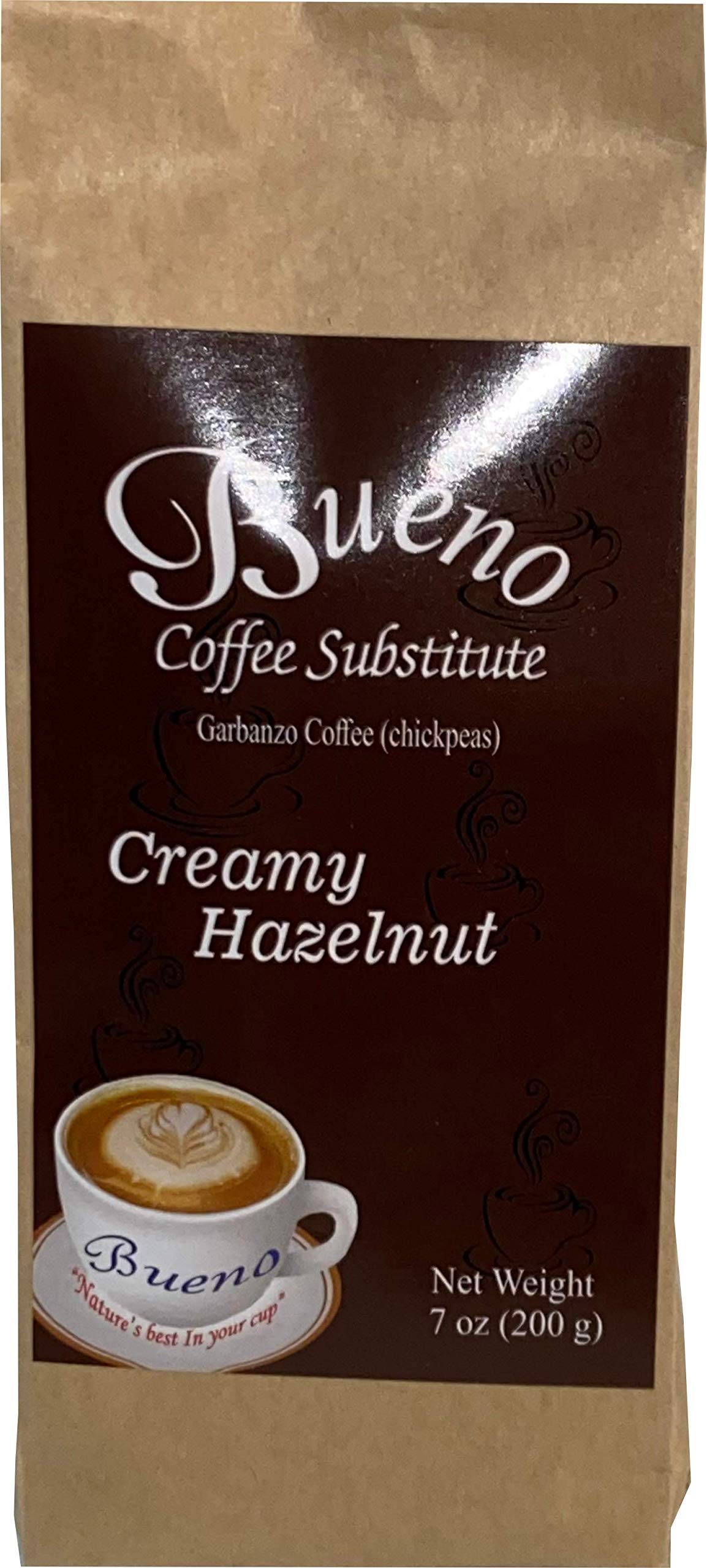BUENO COFFEE SUBSTITUTE Creamy Hazelnut Coffee Sub, 7 OZ